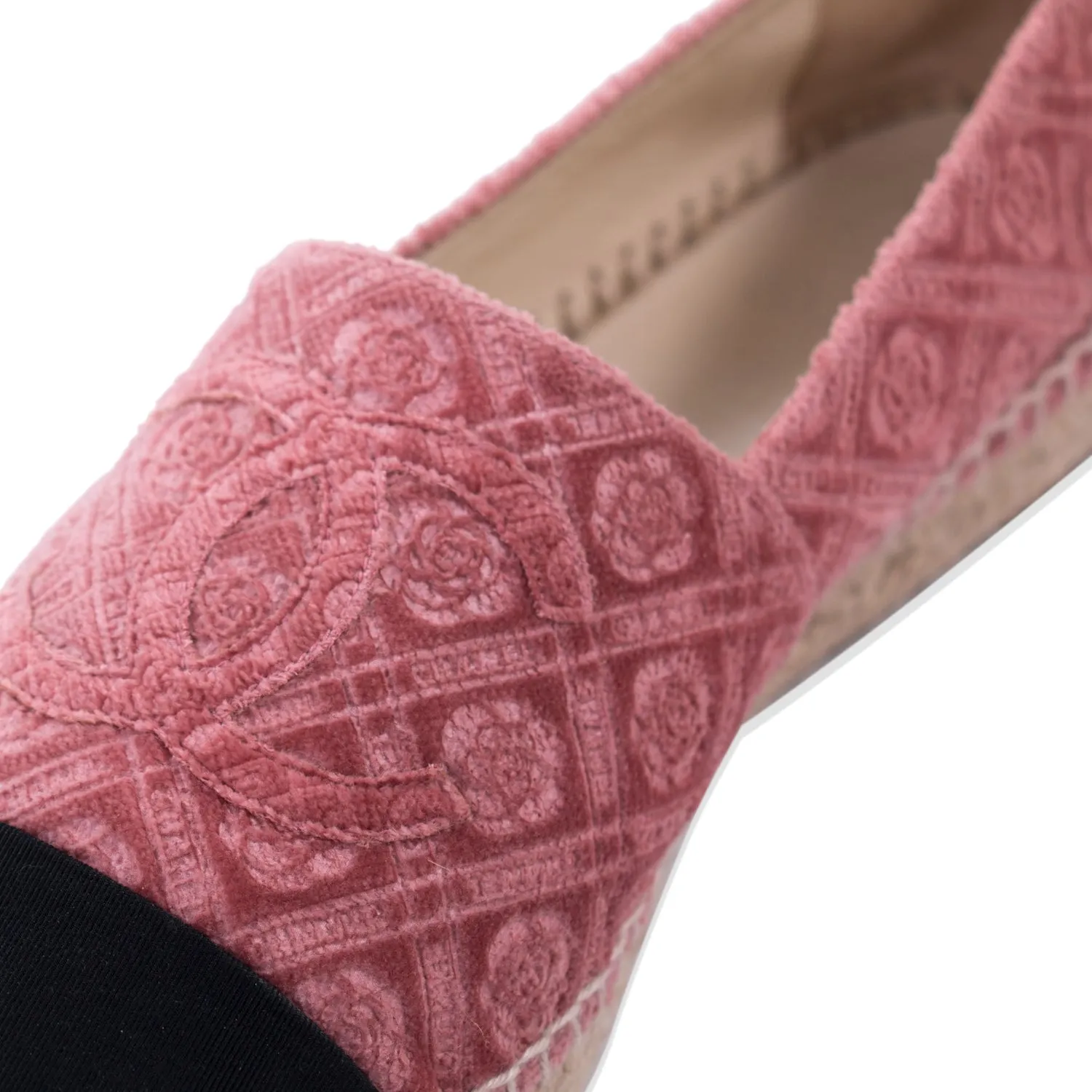 Chanel Velvet CC Espadrilles