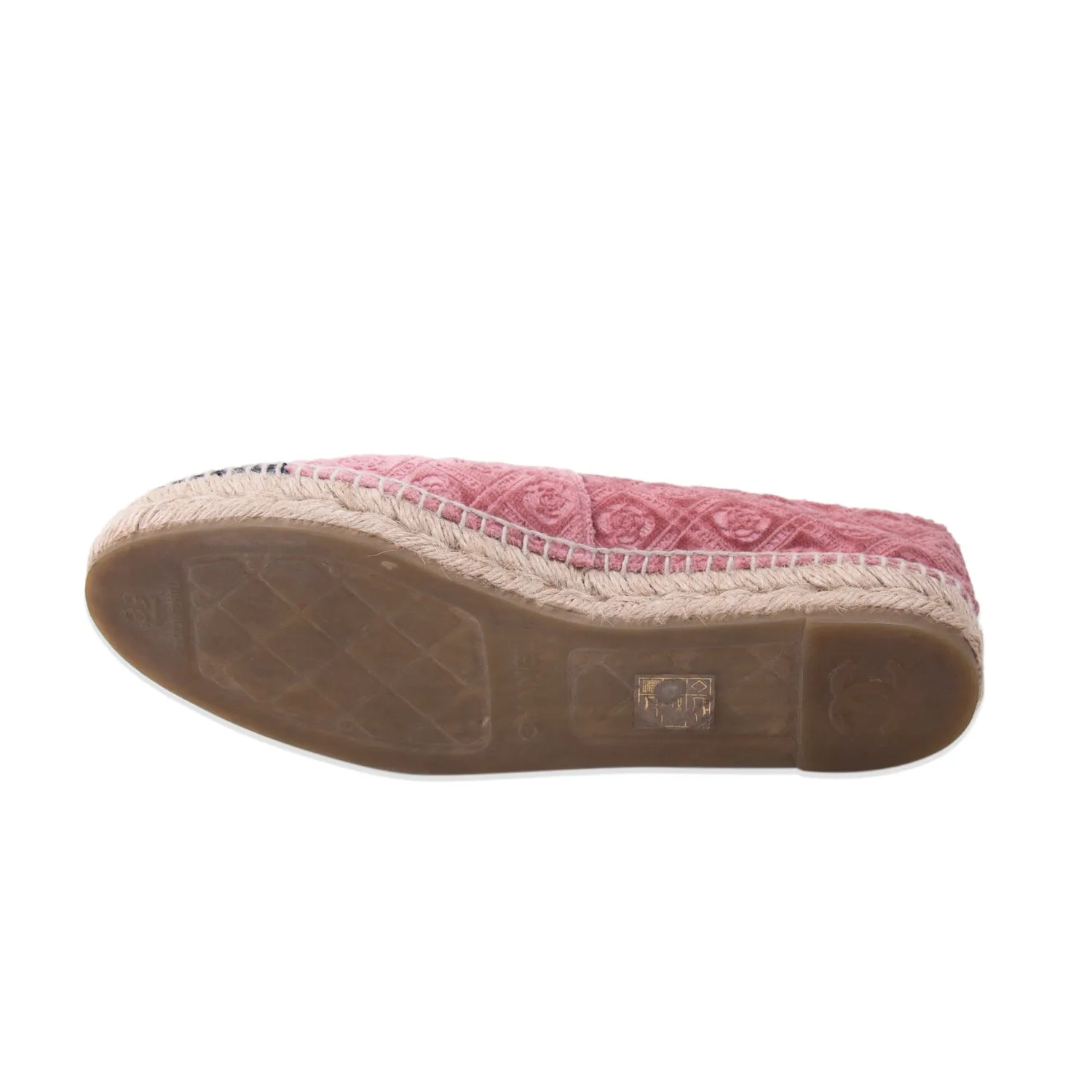Chanel Velvet CC Espadrilles