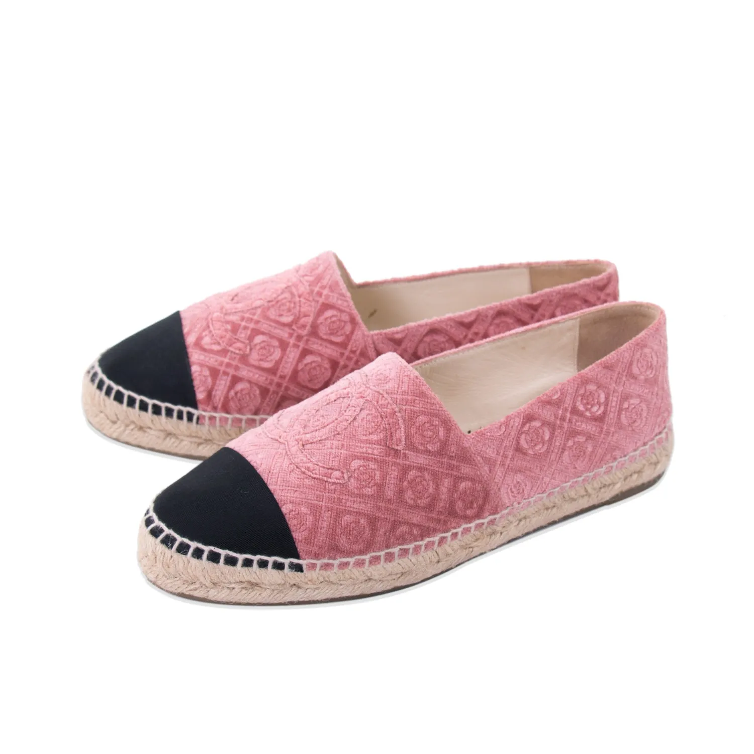 Chanel Velvet CC Espadrilles