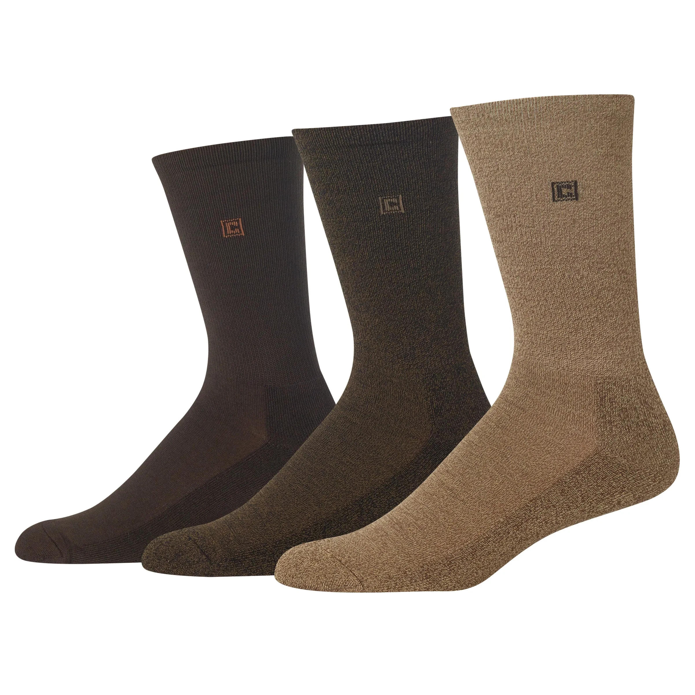 Chaps Men's Classic Solid Crew Socks 3 Pair