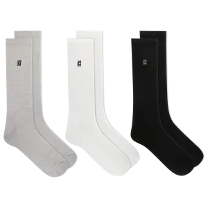 Chaps Men's Classic Solid Crew Socks 3 Pair