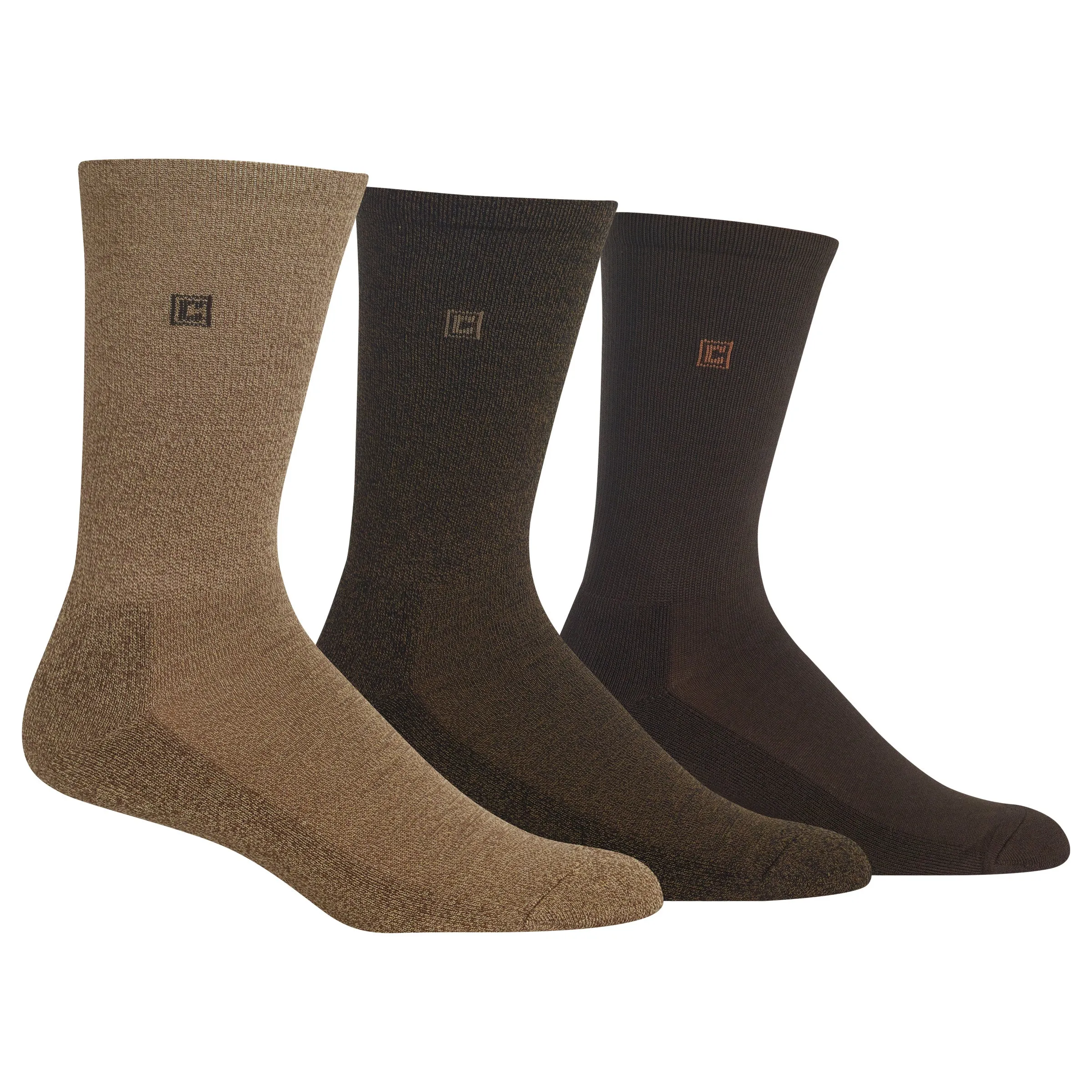 Chaps Men's Classic Solid Crew Socks 3 Pair