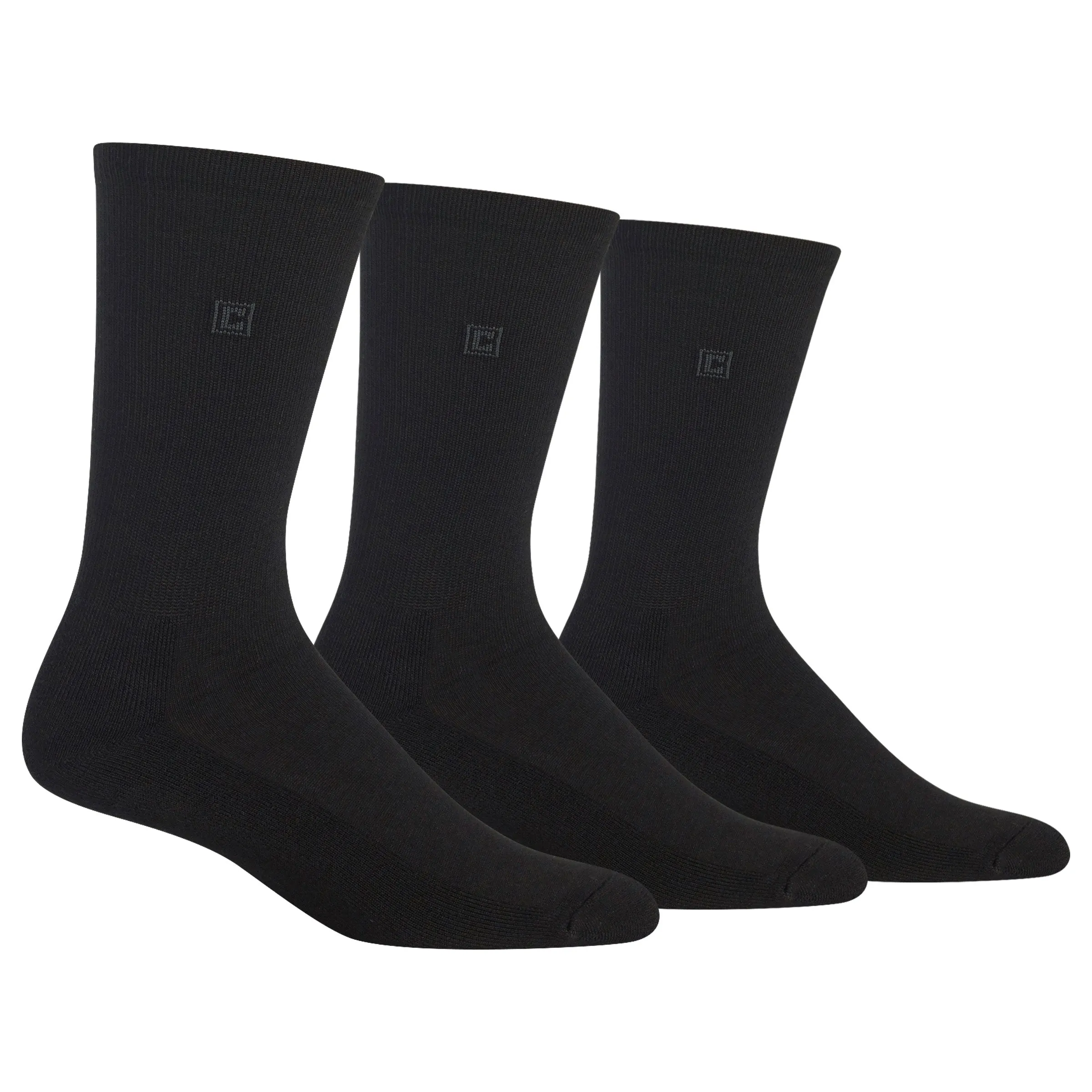 Chaps Men's Classic Solid Crew Socks 3 Pair