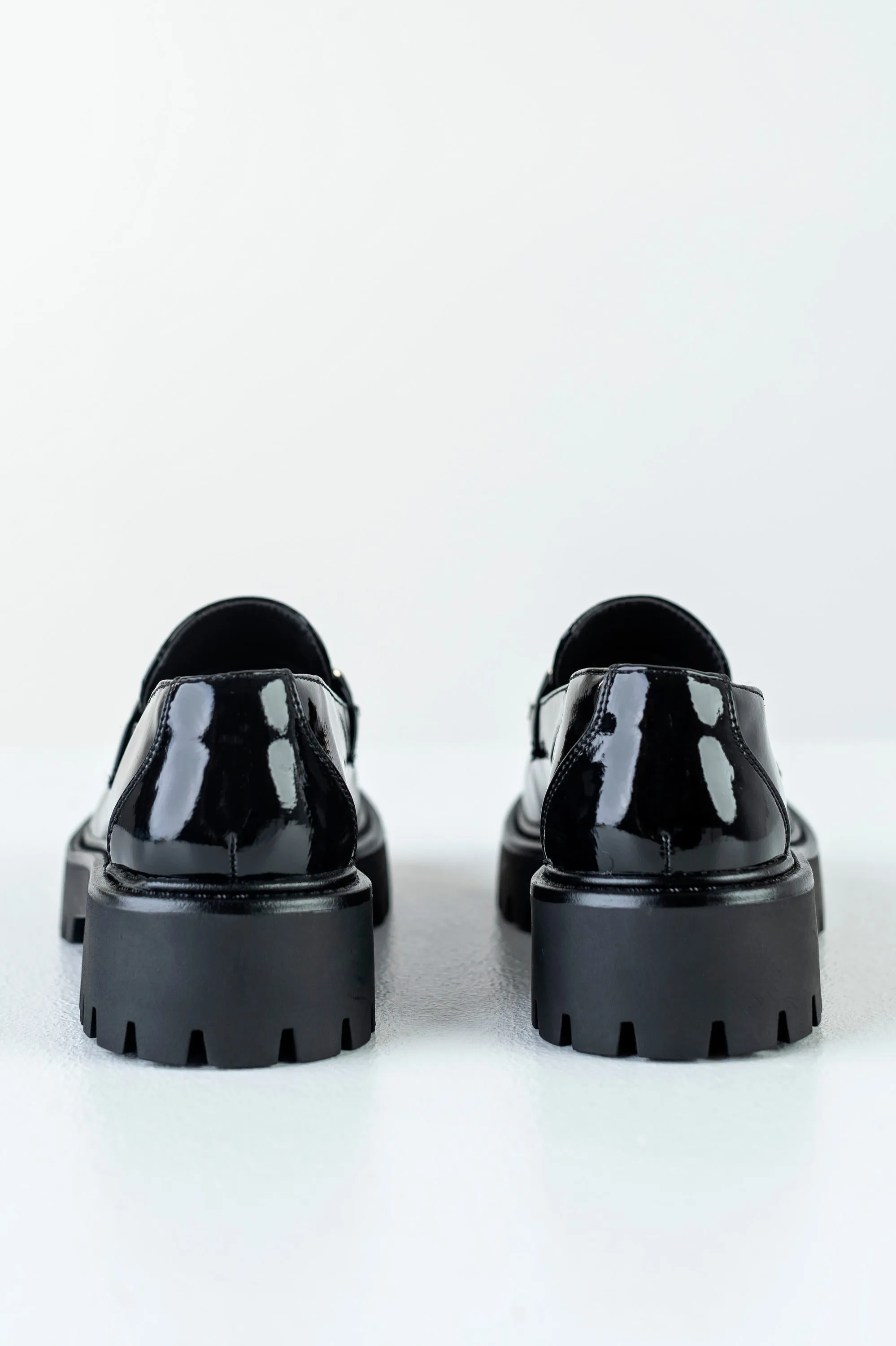 Chunky sole loafers with buckle