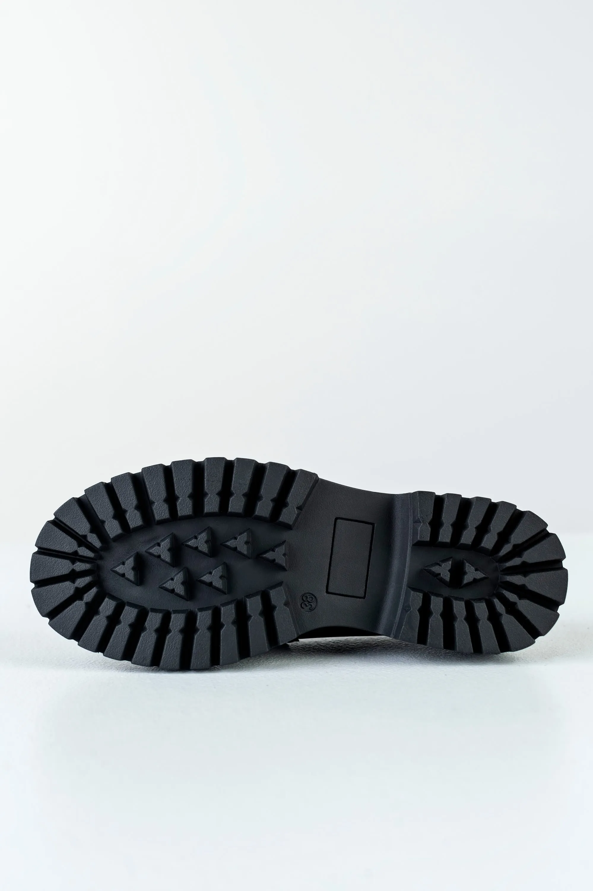 Chunky sole loafers with buckle