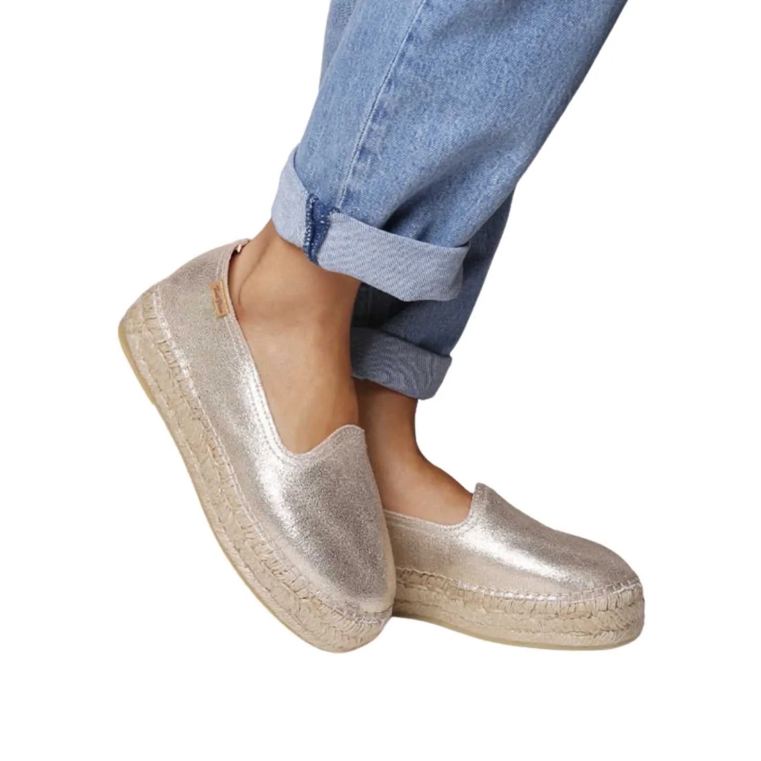 Closed Toe Suede Leather Espadrilles for Women - Keira