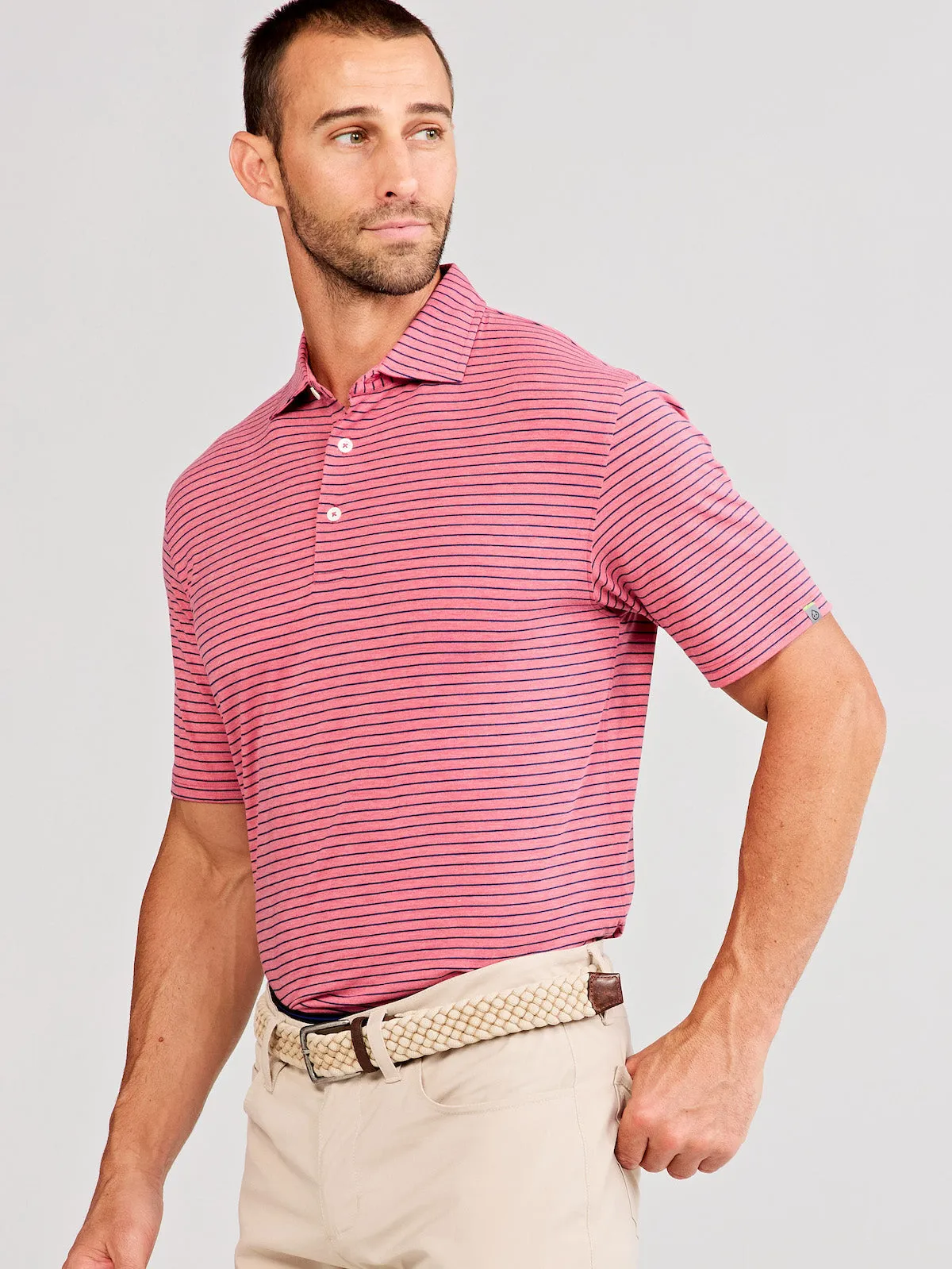 Cloud Performance Polo - Brookline Stripe
