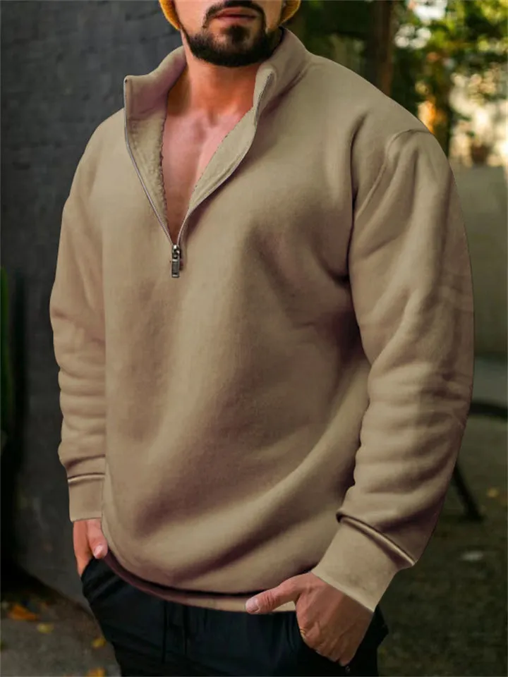 Comfort Fleece Quarter-zip Sweatshirt for Men