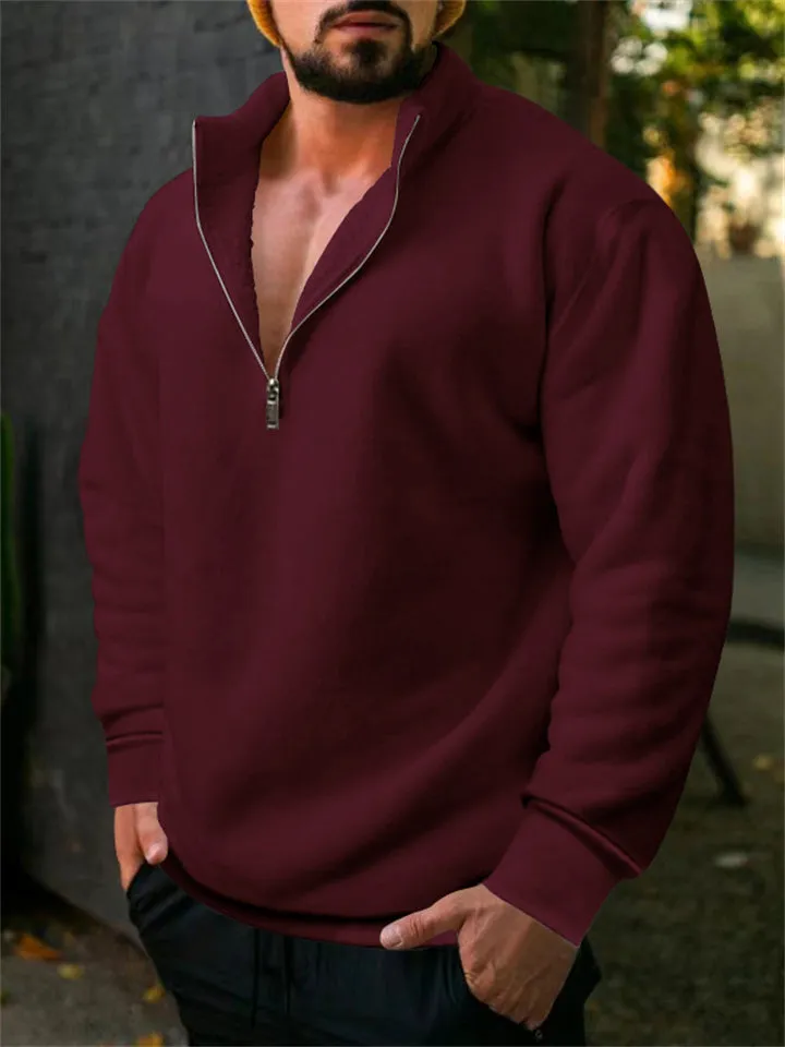 Comfort Fleece Quarter-zip Sweatshirt for Men