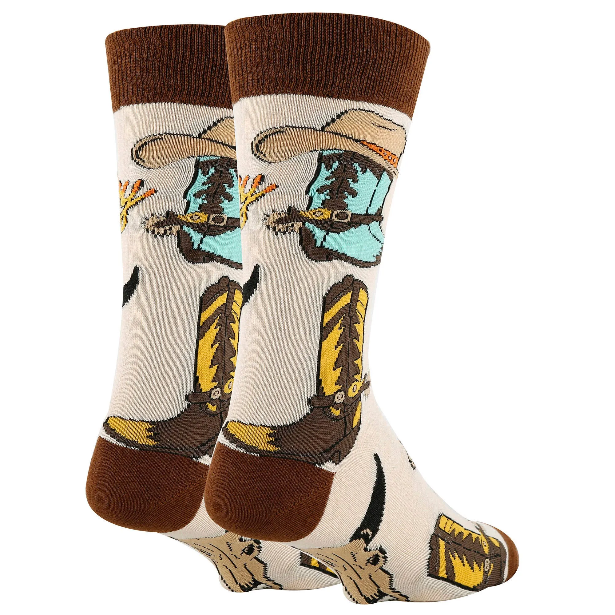 Cowboy | Men's Funny Western Crew Socks Oooh Yeah sock