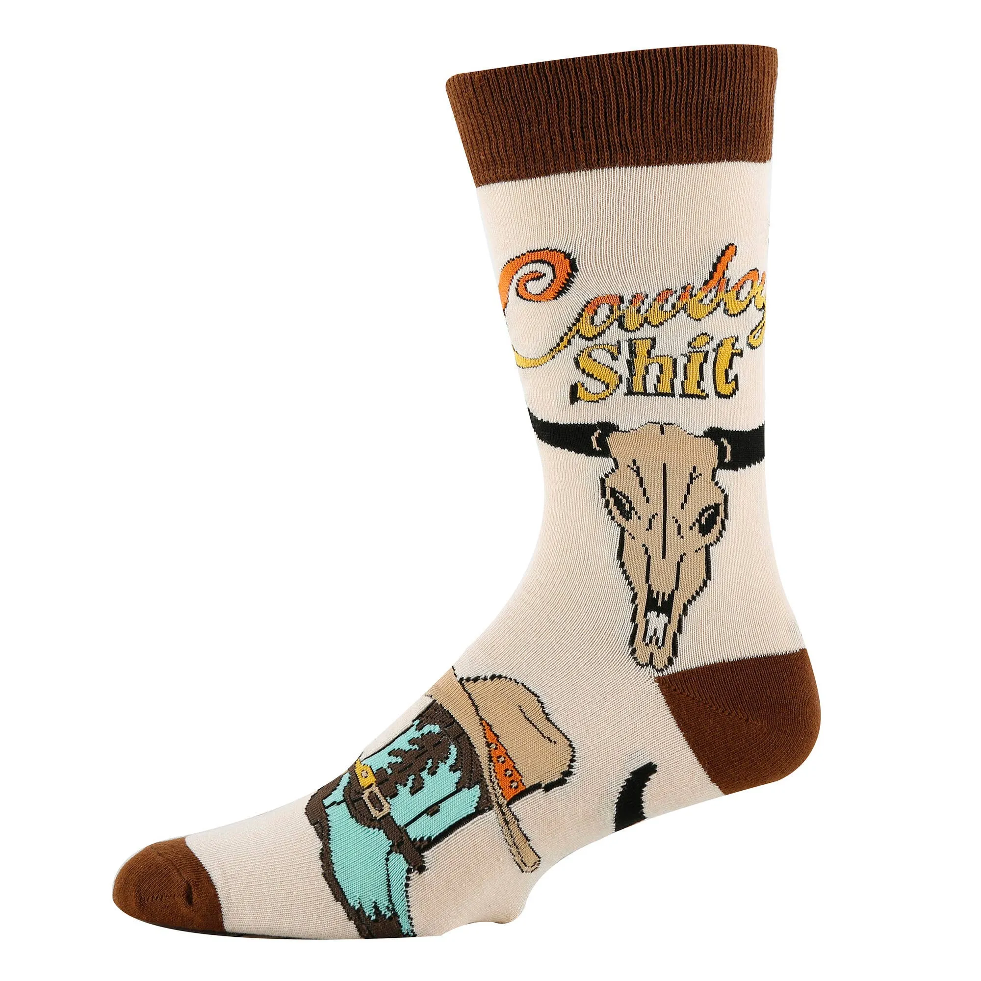 Cowboy | Men's Funny Western Crew Socks Oooh Yeah sock