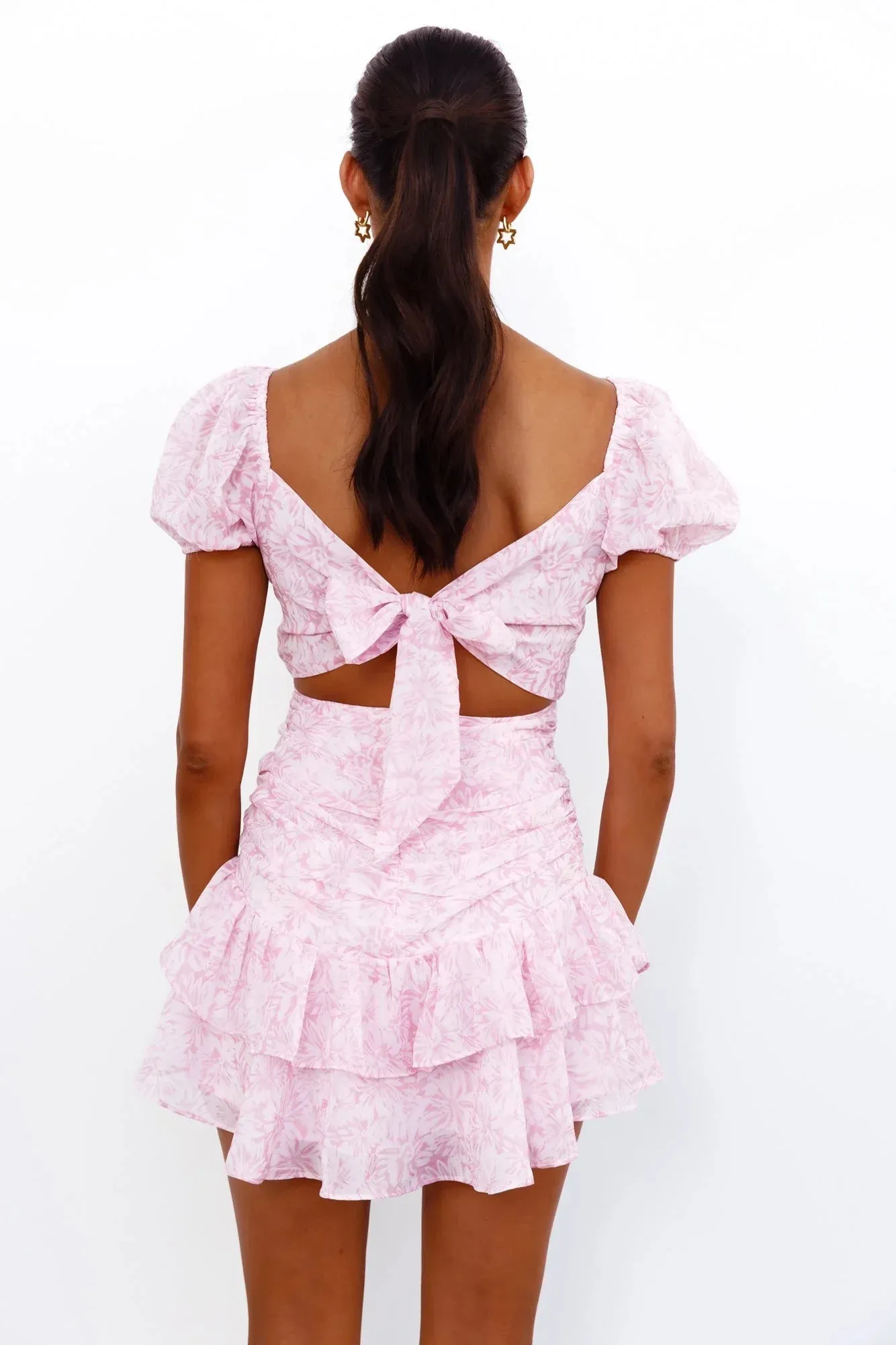 Cute Gaze Dress Pink