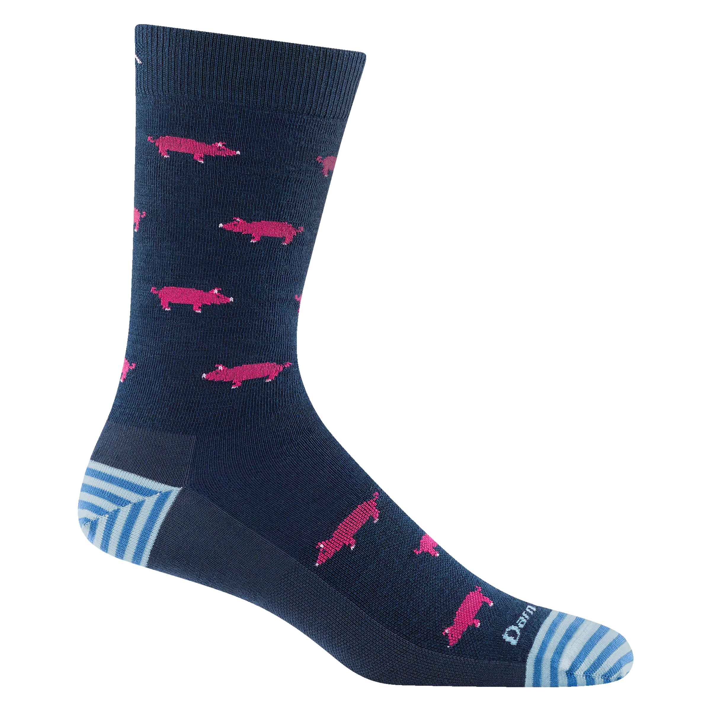 Darn Tough Mens Truffle Hog Crew Lightweight Lifestyle Socks