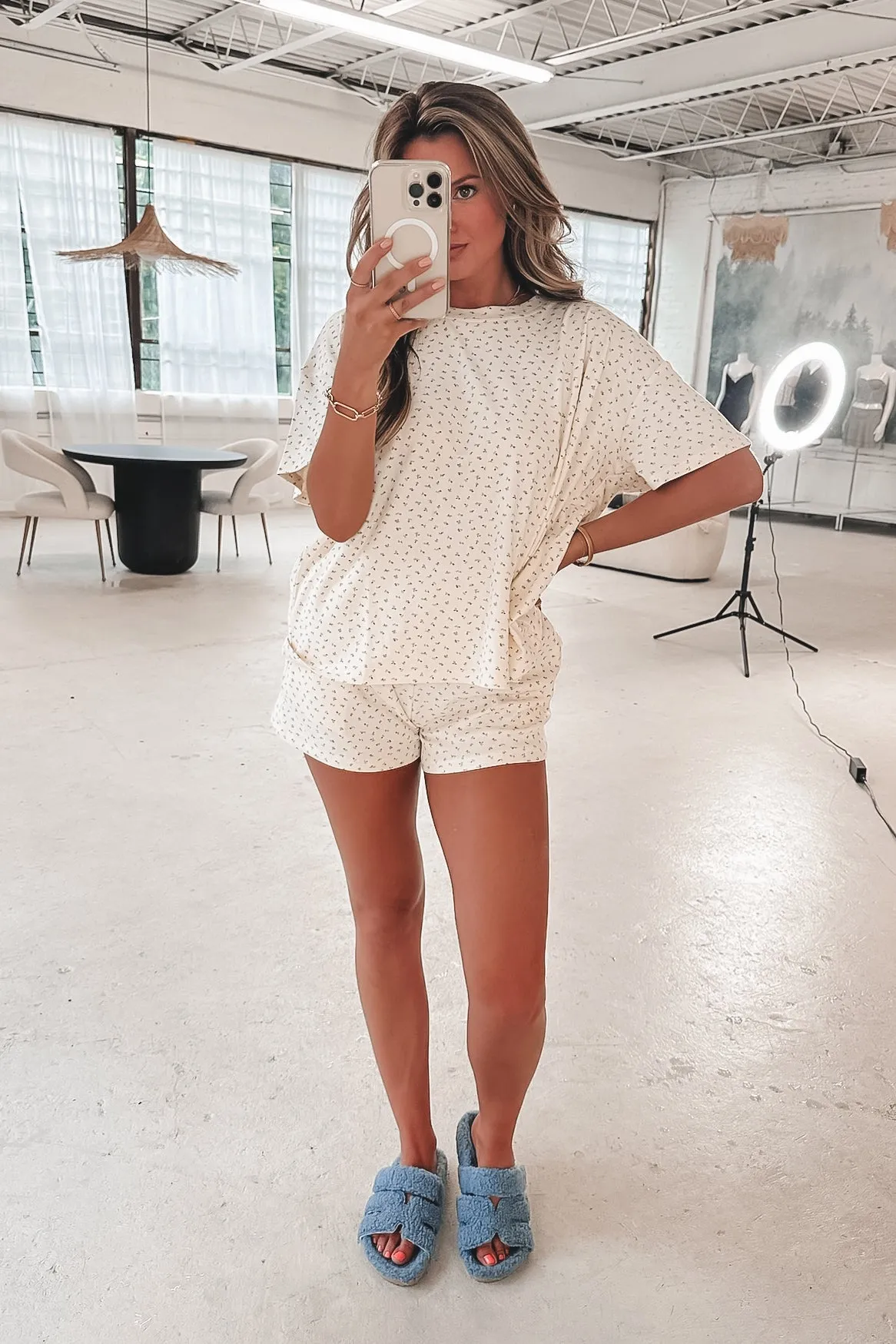 DEAL Comfy Is The New Cool Blue Furry Slipper Slides