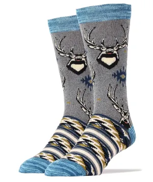 Deer Grace | Men's Premium Cotton Crew Socks Oooh Yeah sock