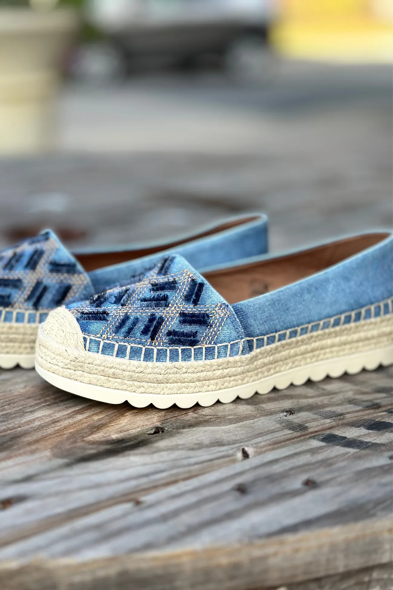 Denim Dreams Sela Espadrille Shoe
