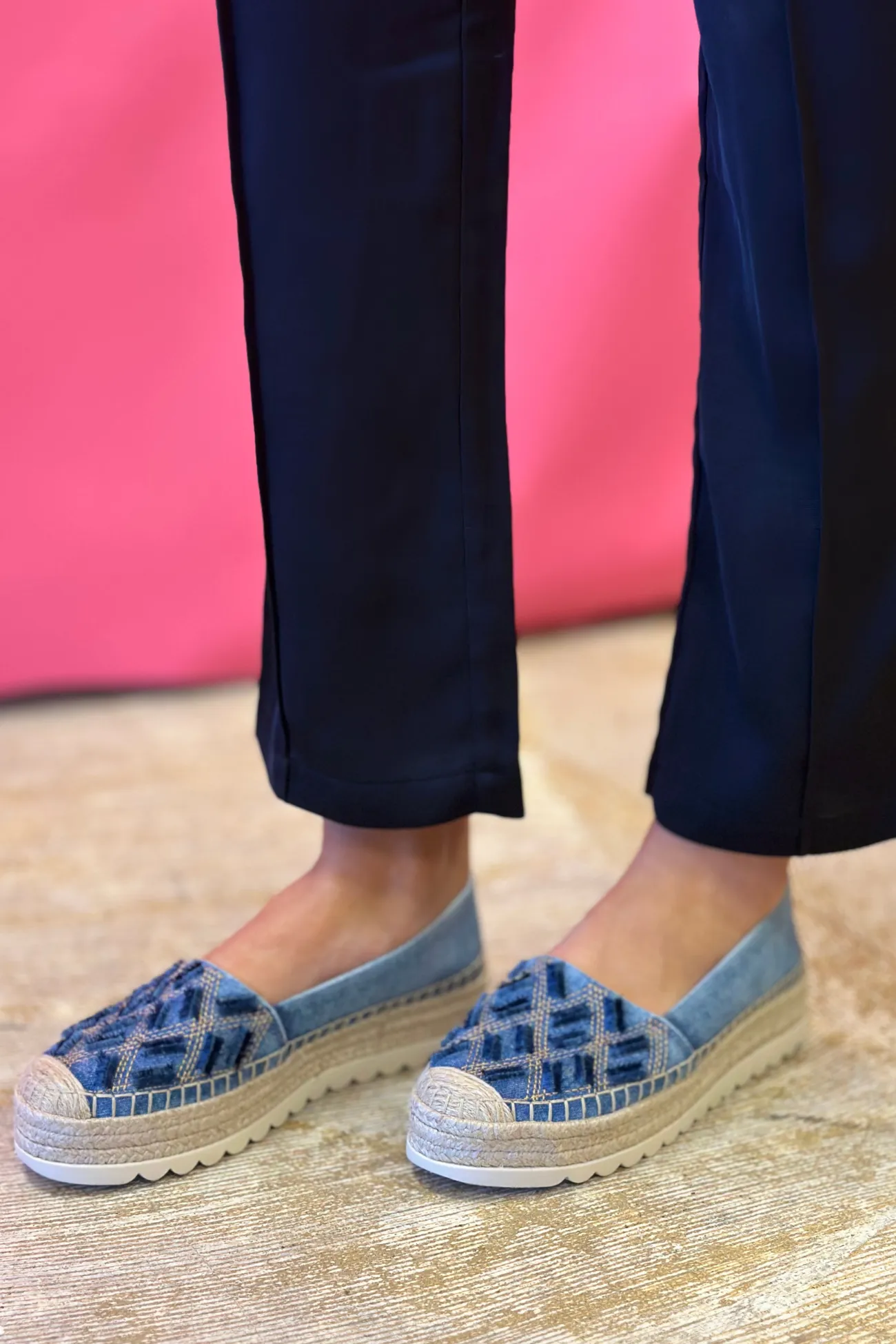 Denim Dreams Sela Espadrille Shoe