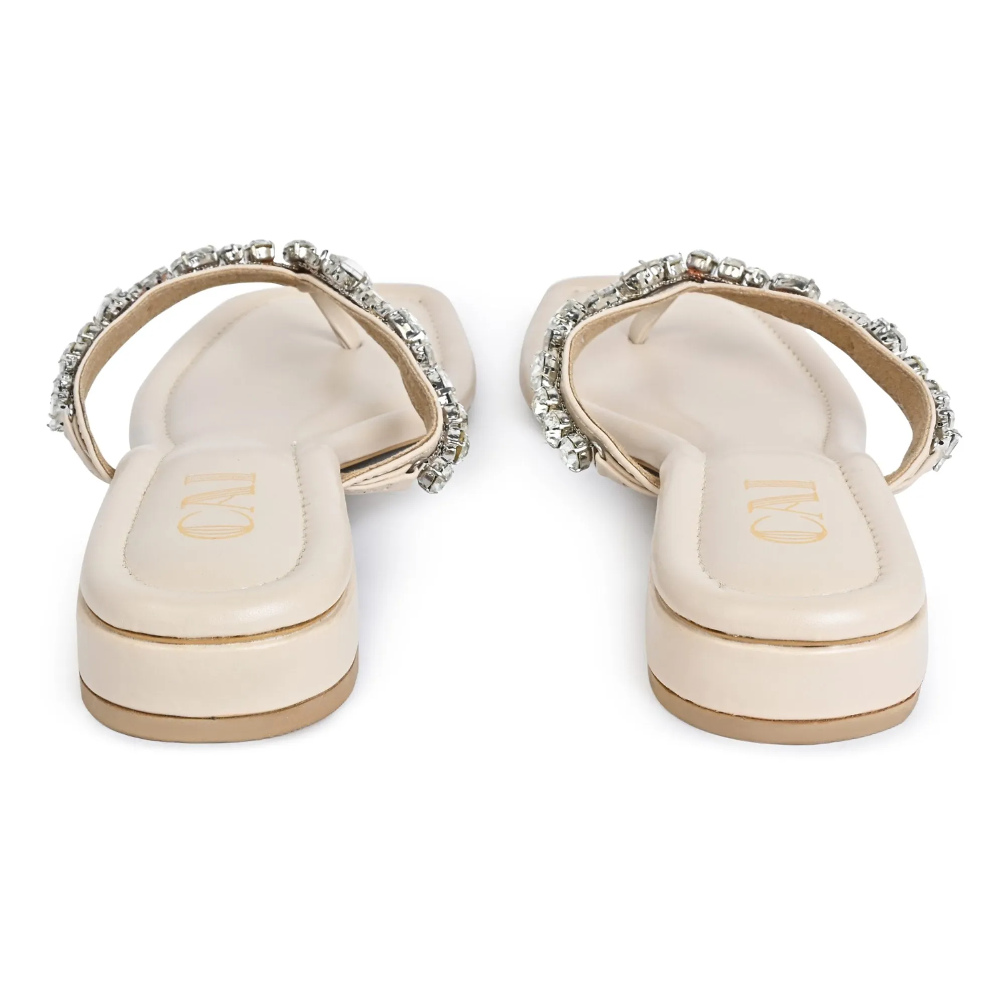 Diamond Mosaic Flats- Cream