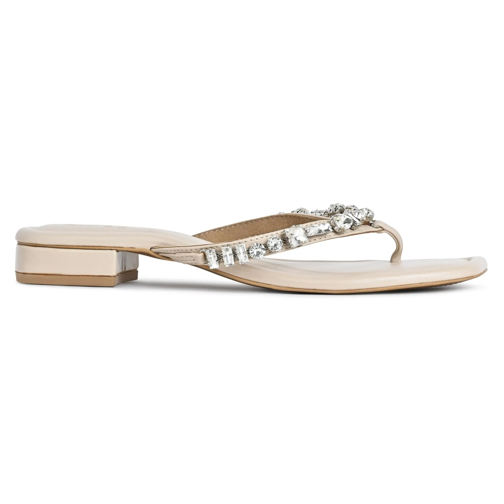 Diamond Mosaic Flats- Cream