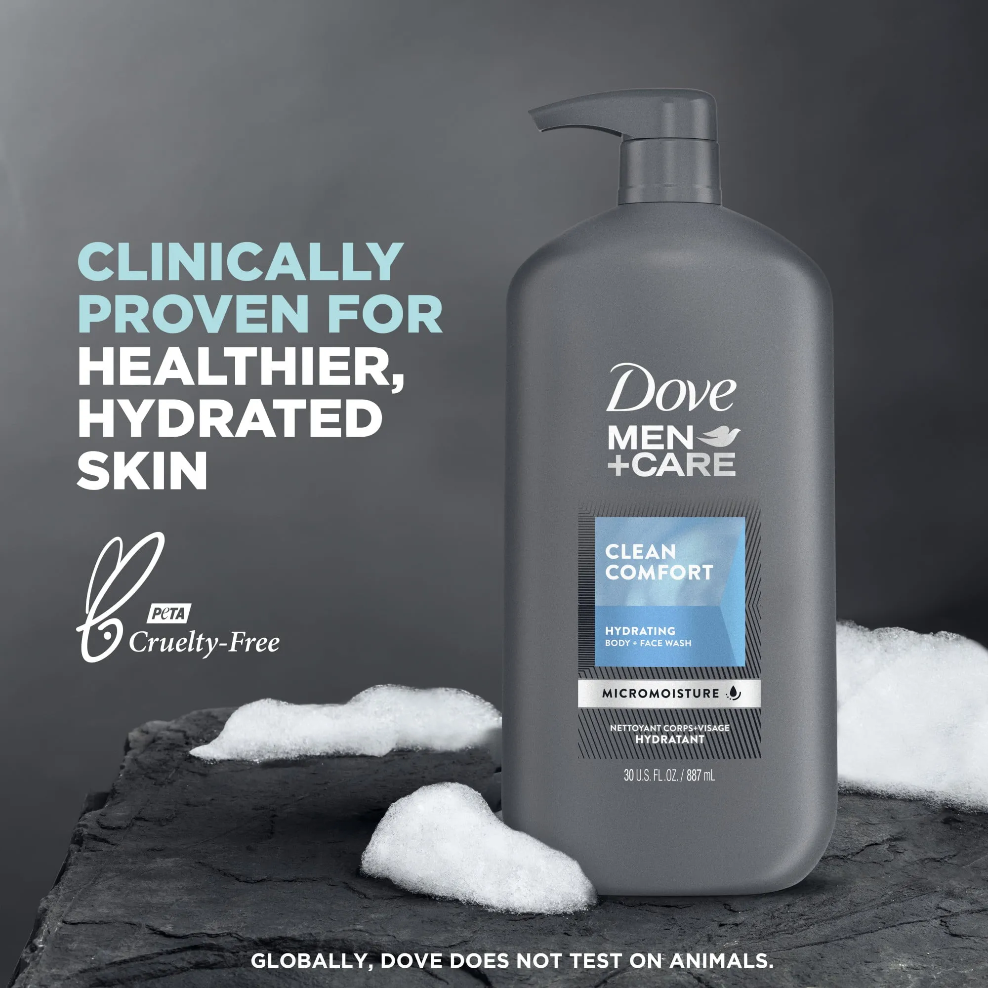 Dove Men Care Body Wash and Face Wash Clean Comfort 30 Oz