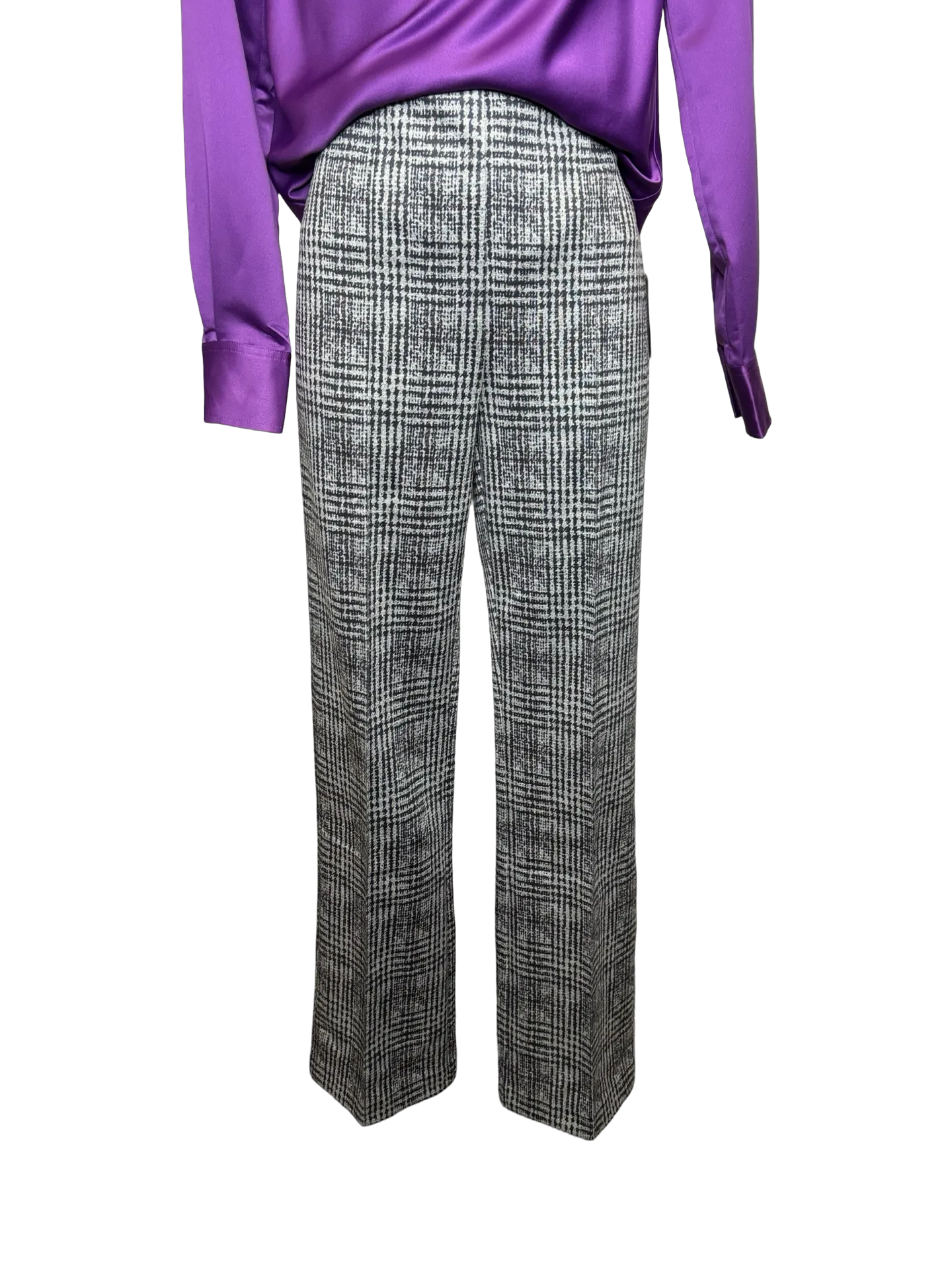 Elysse Pant Neoprene Plush Plaid