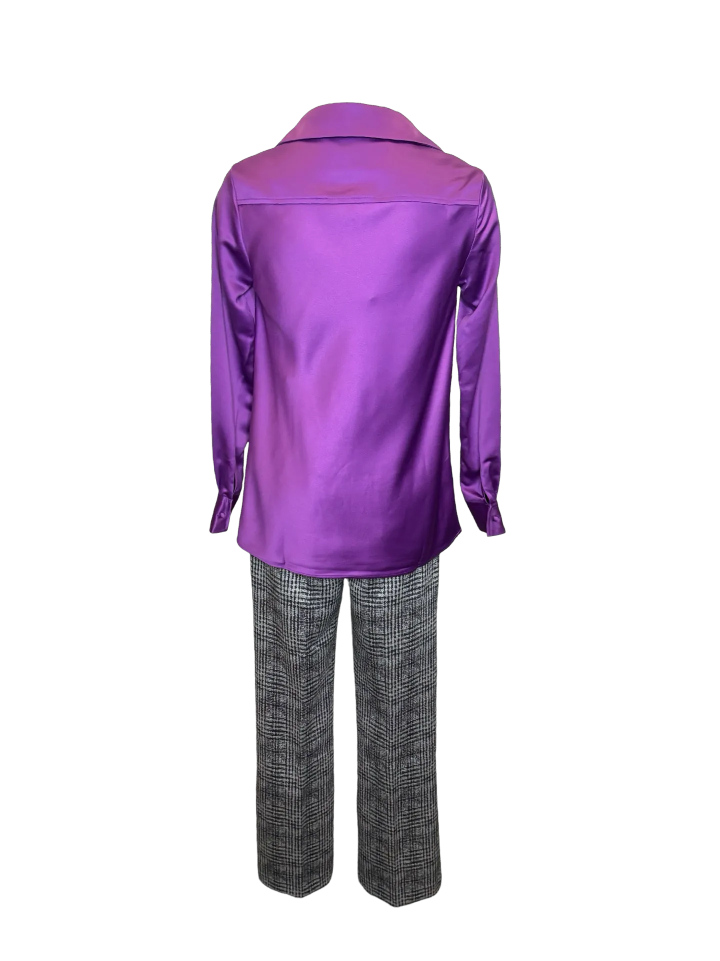 Elysse Pant Neoprene Plush Plaid