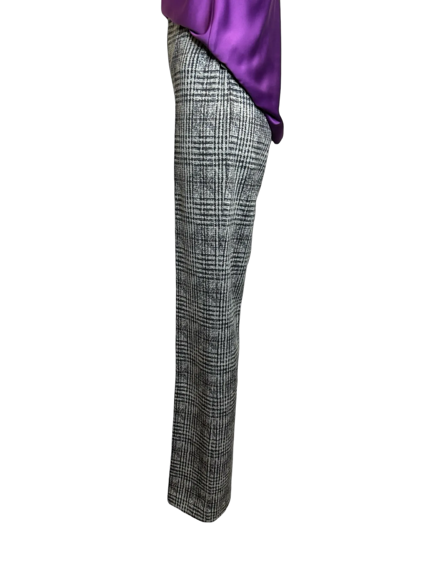 Elysse Pant Neoprene Plush Plaid