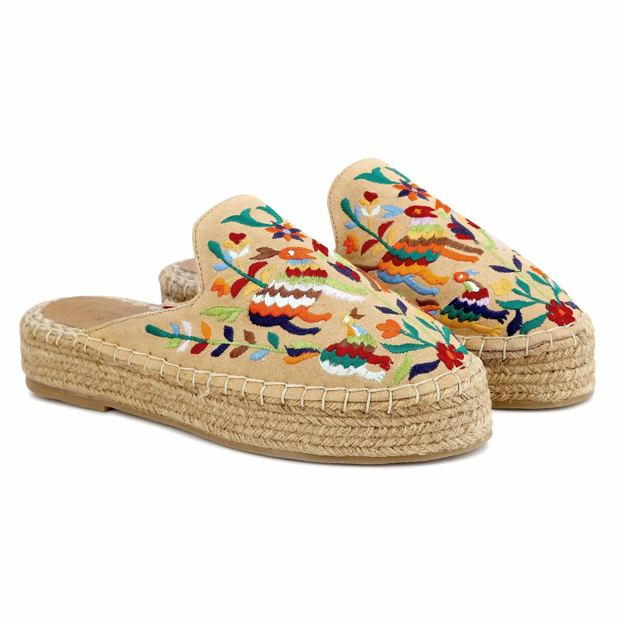 Environment-Friendly Diego Espadrilles Sand Haut Platform
