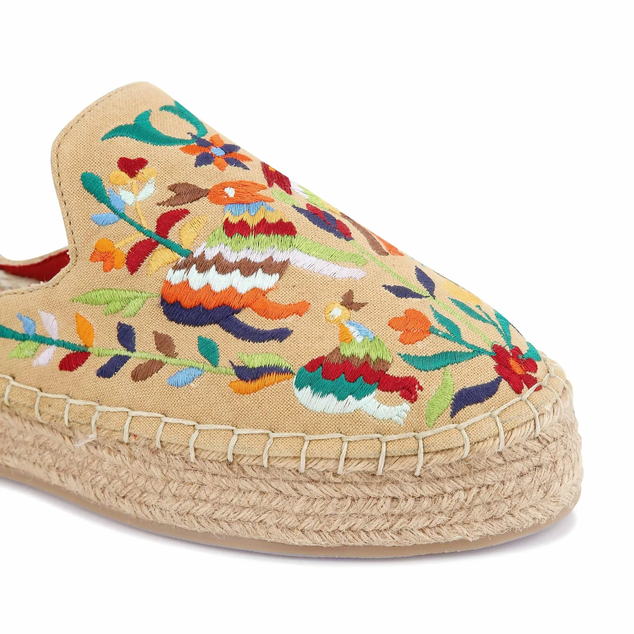 Environment-Friendly Diego Espadrilles Sand Haut Platform