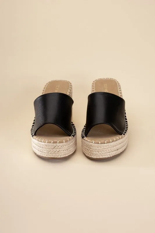 Espadrille Mule Heels