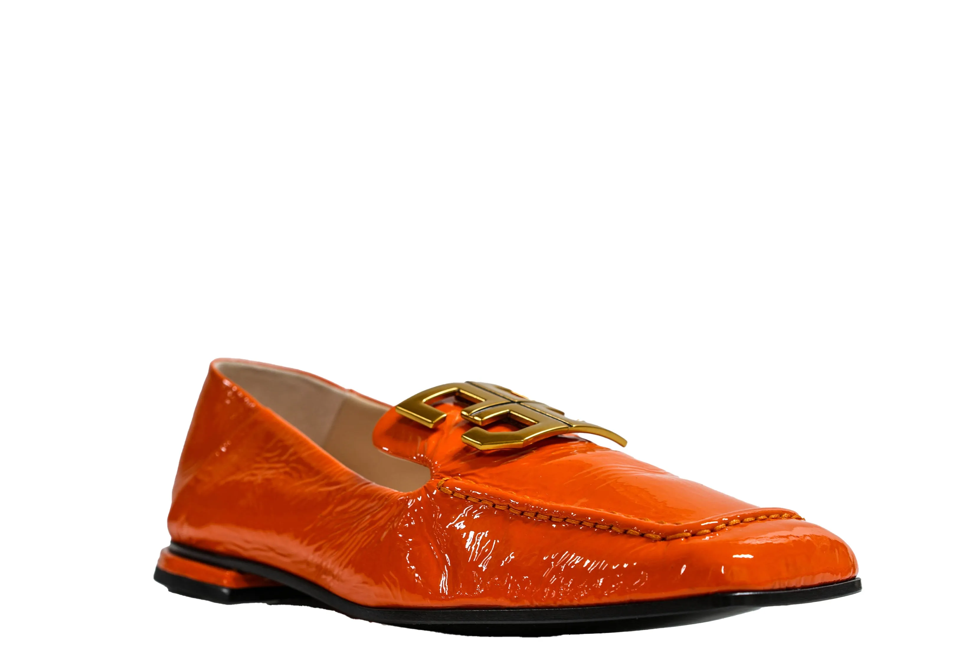 Fabi Women’s Orange Leather Loafer FD7968B 50% OFF