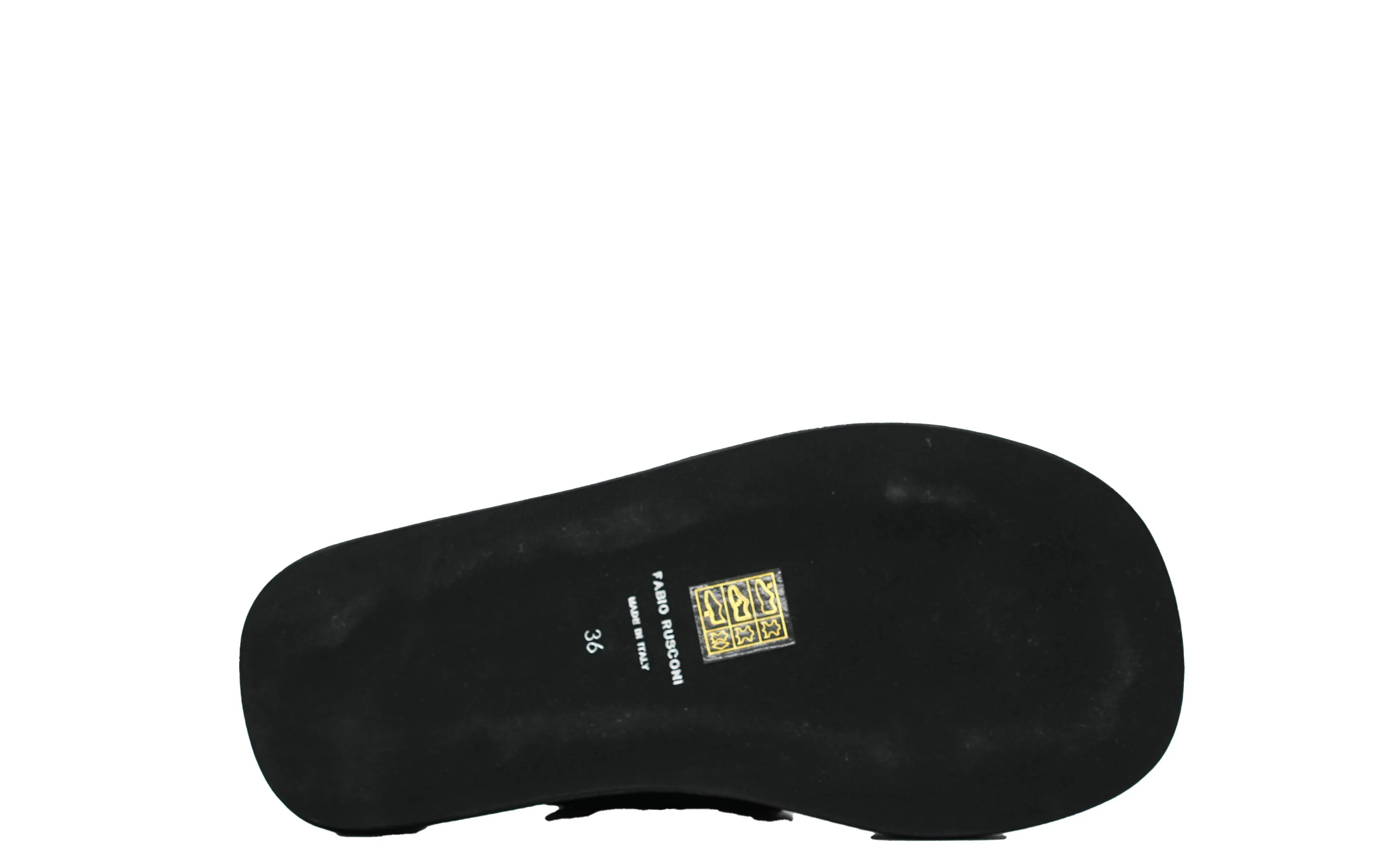 Fabio Rusconi Women’s Black 2 Buckle Leather Slip On MINA 30% OFF