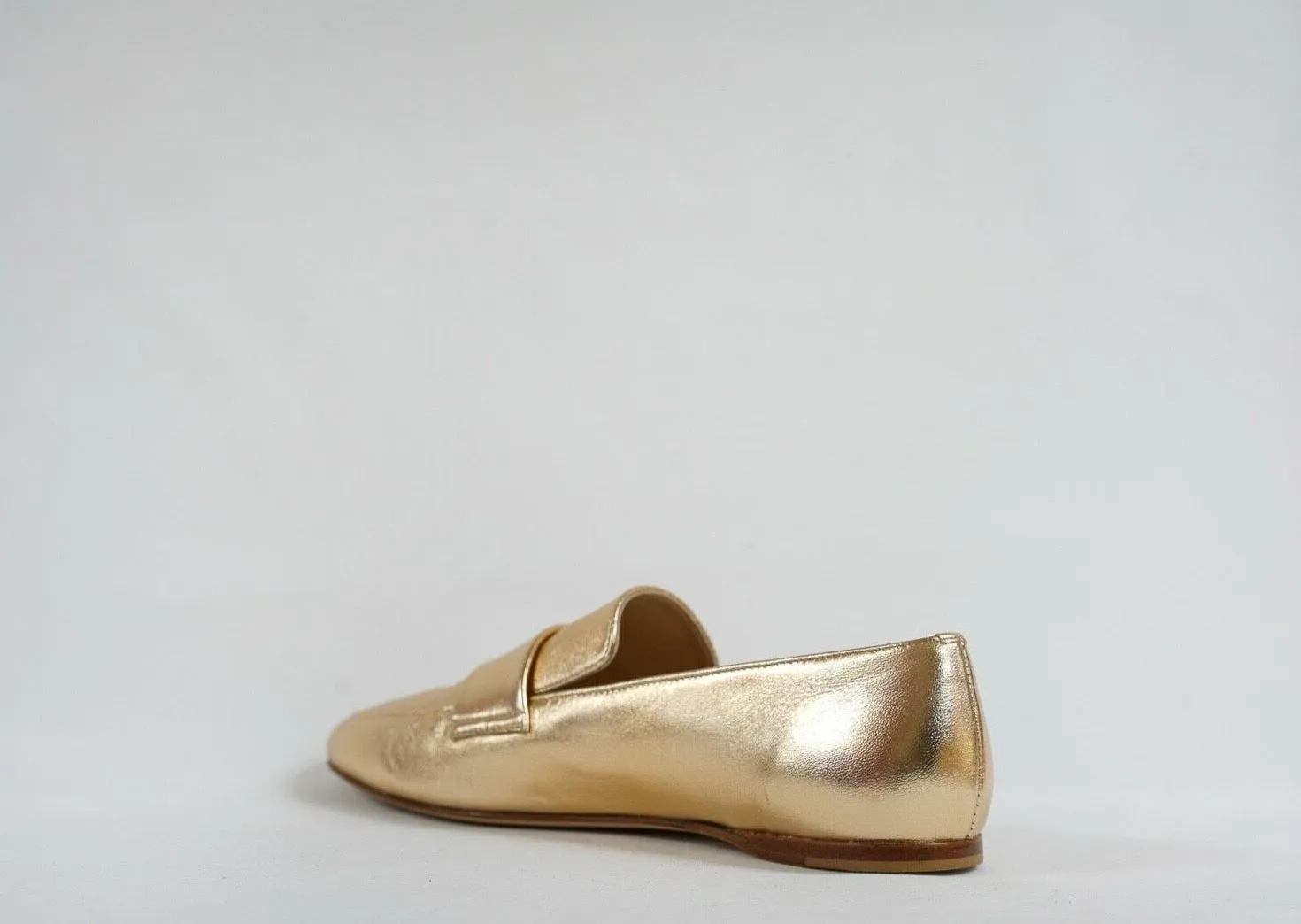 Fabio Rusconi Women's Metallic Champagne Leather Moccasin S3170 40% off