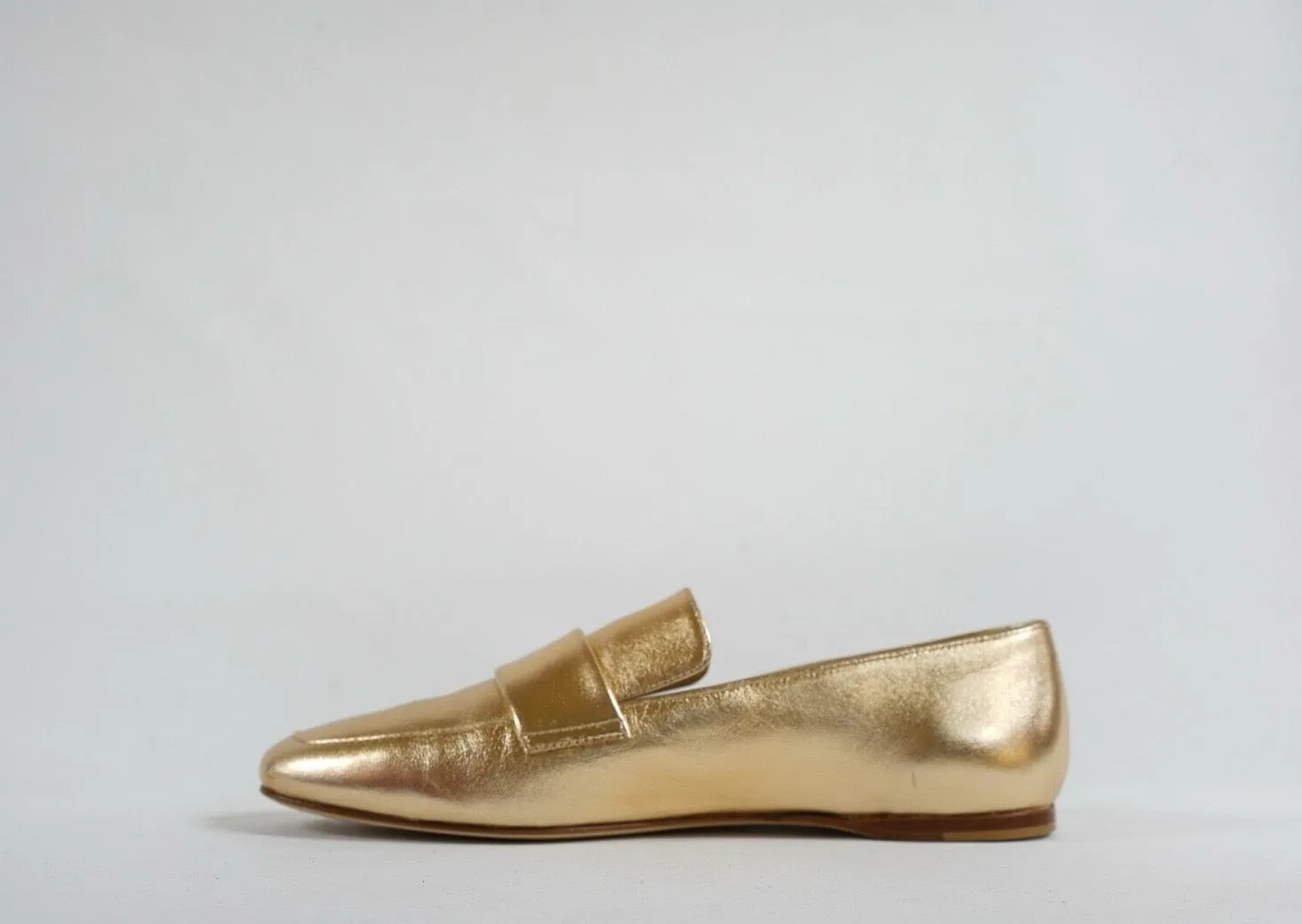 Fabio Rusconi Women's Metallic Champagne Leather Moccasin S3170 40% off