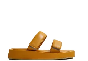 Fabio Rusconi Women’s Papaya Leather Velcro Flats Mila