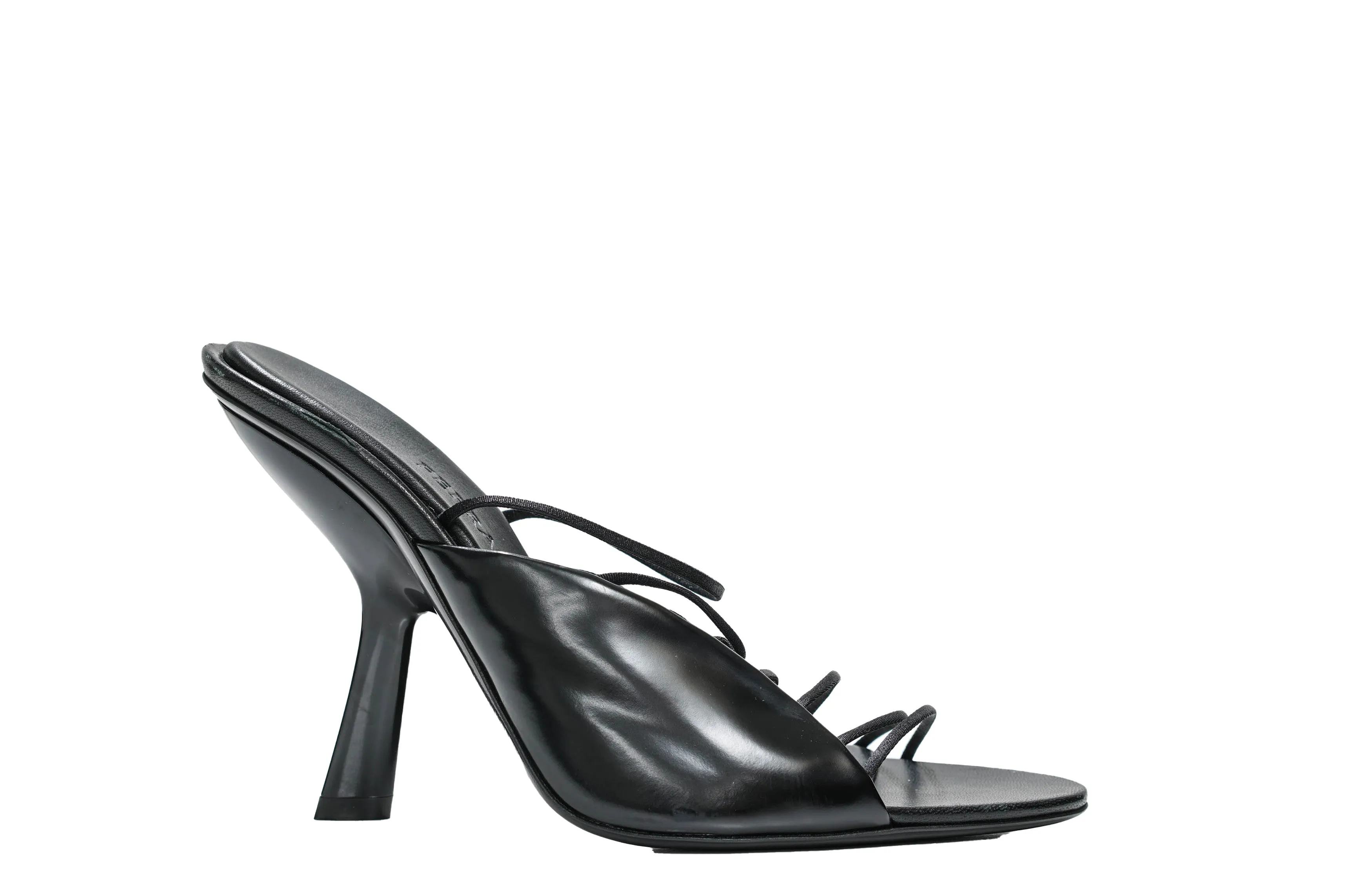Ferragamo Women's Black Leather Strap Sandal Altaire 10.5cm 0760289 50% OFF