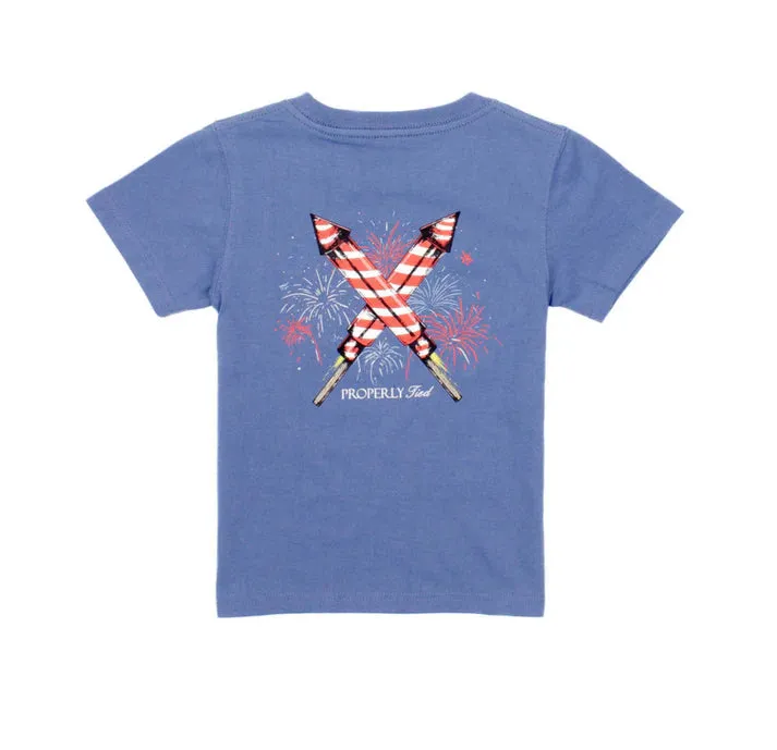 Firecracker Tee (Space Blue)