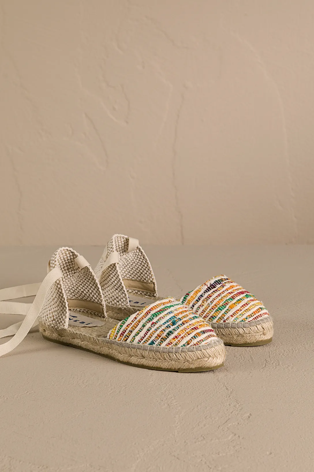 Flat Valenciana Espadrilles Multicolor Stripes