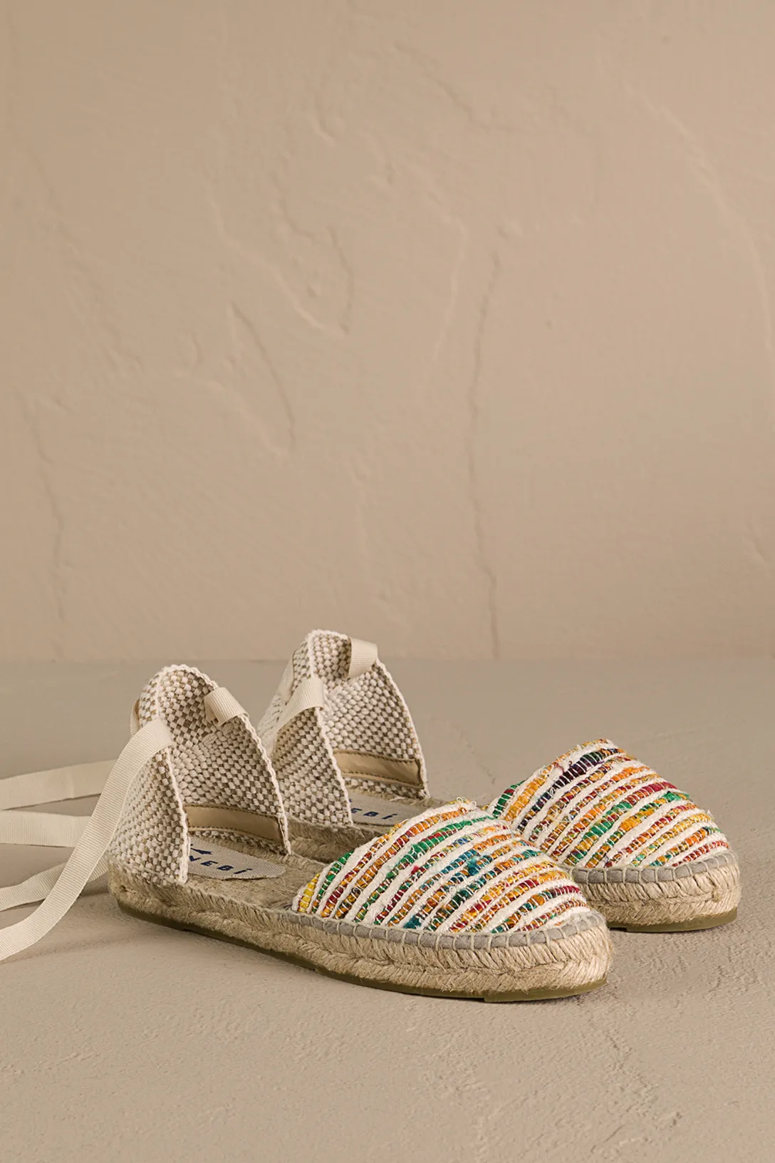 Flat Valenciana Espadrilles Multicolor Stripes