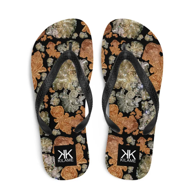 Flip-Flops 'Nude embroidery'