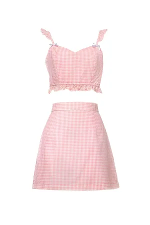 Flirty Gingham Two-Piece Set