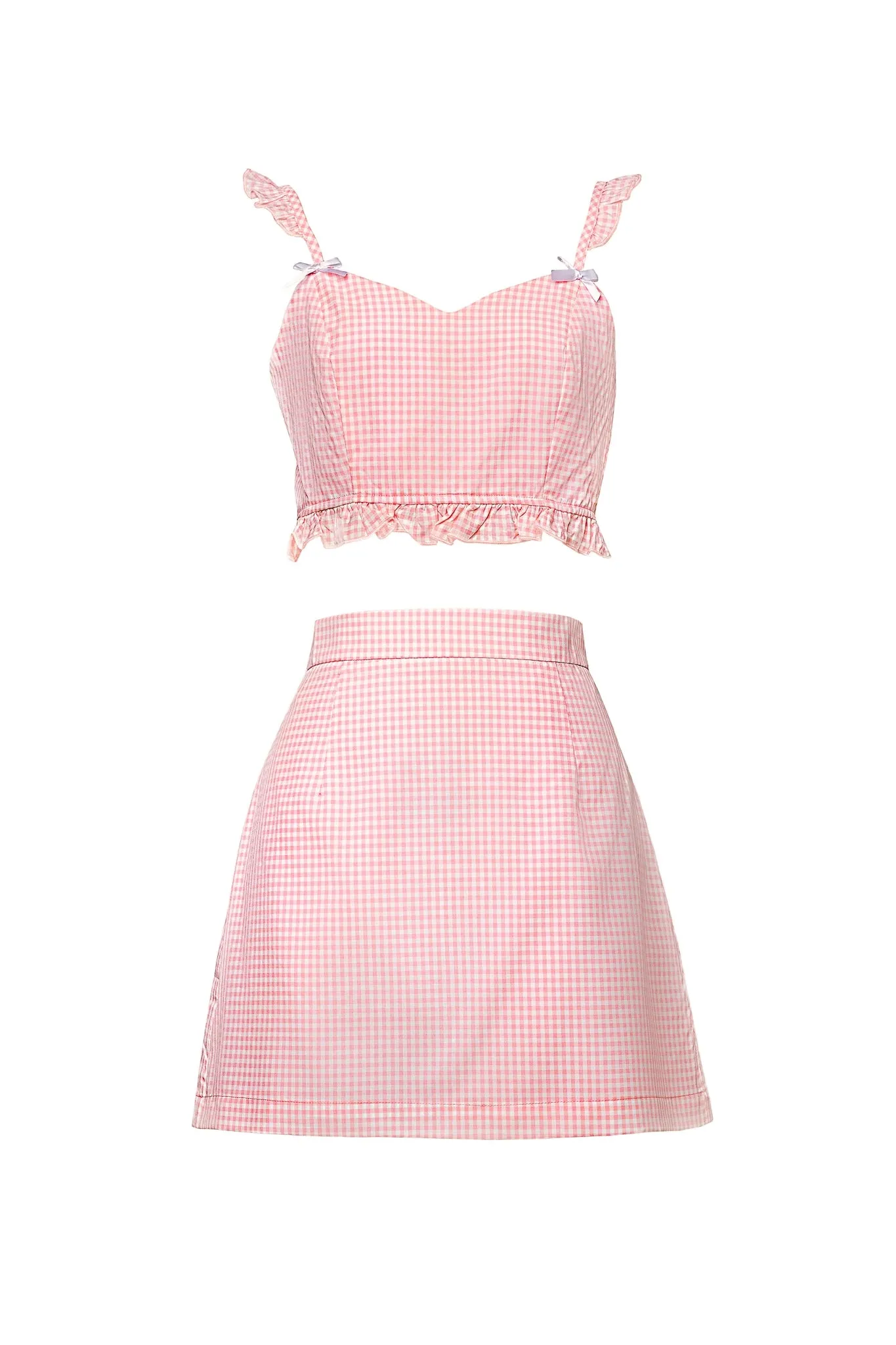 Flirty Gingham Two-Piece Set