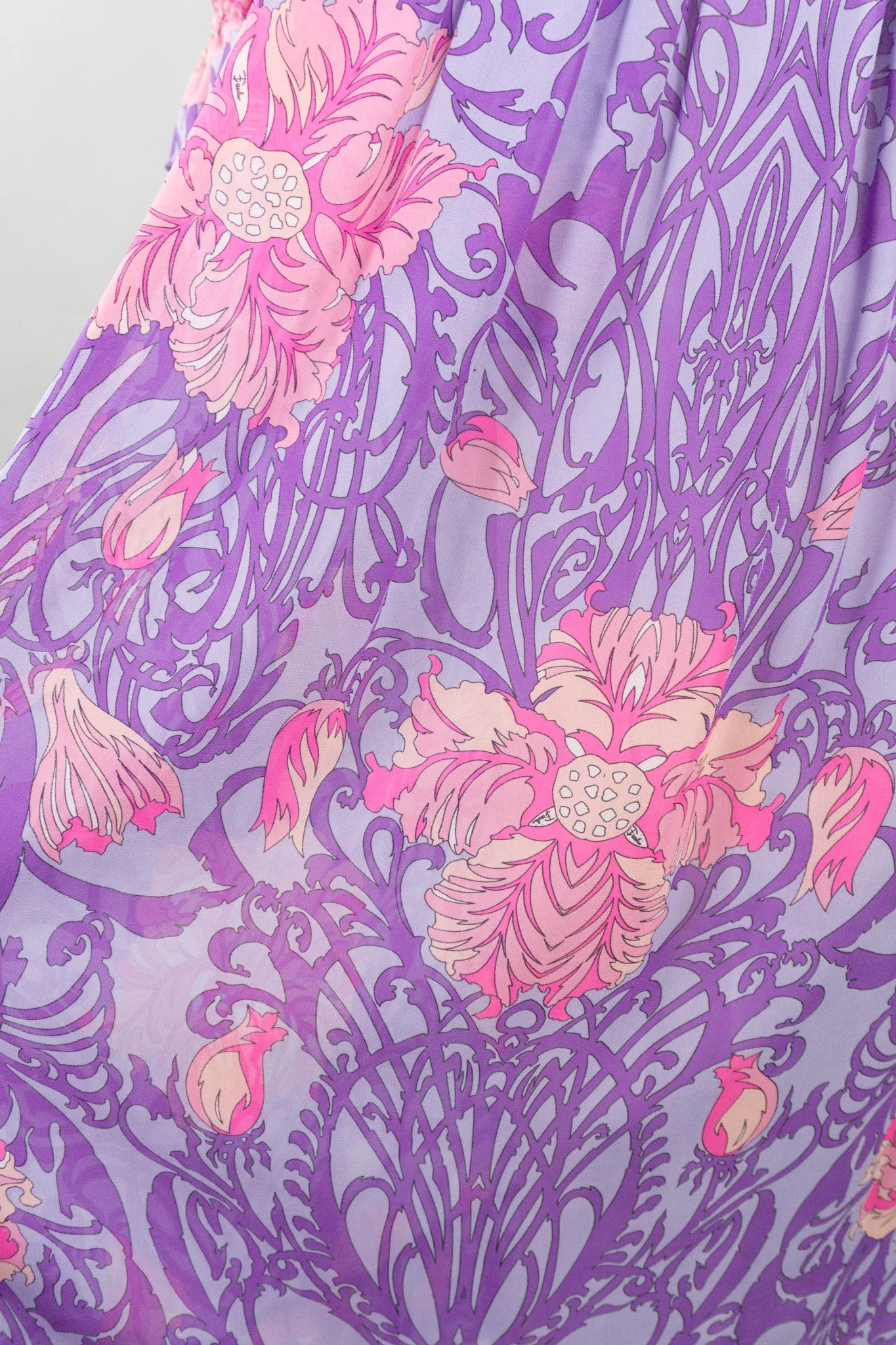 Floral Blouse & Skirt