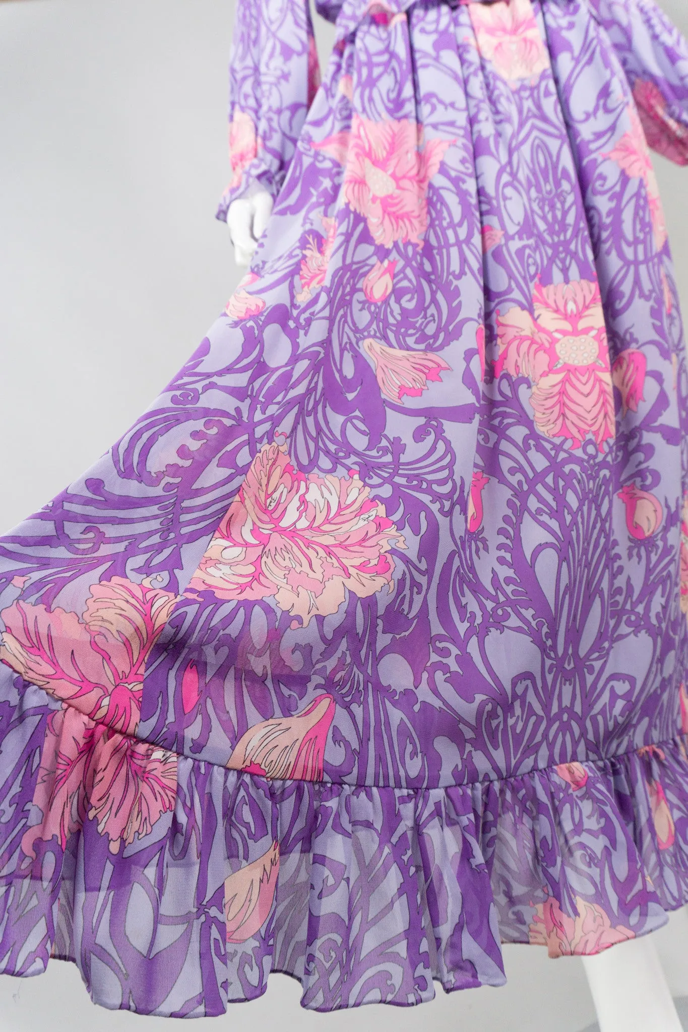 Floral Blouse & Skirt