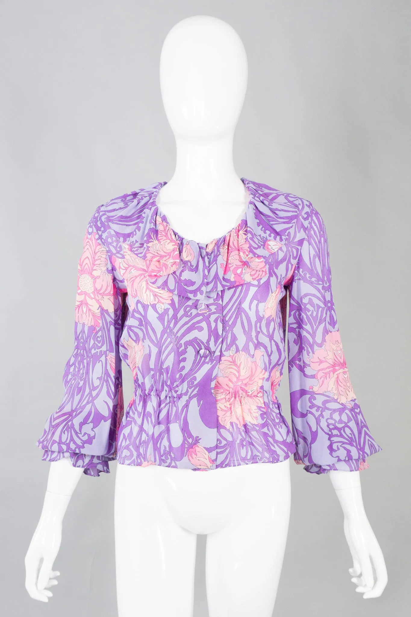 Floral Blouse & Skirt