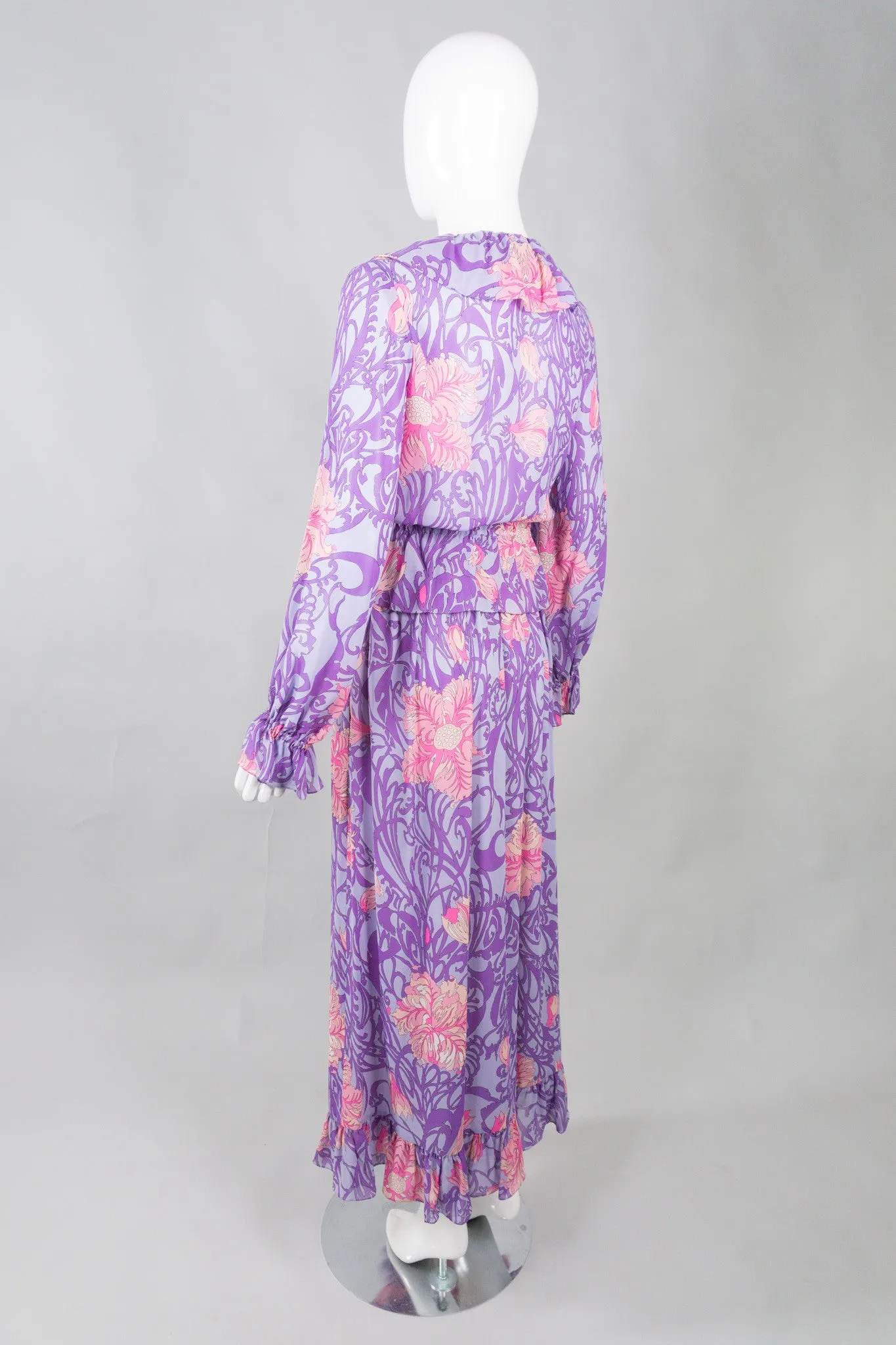 Floral Blouse & Skirt