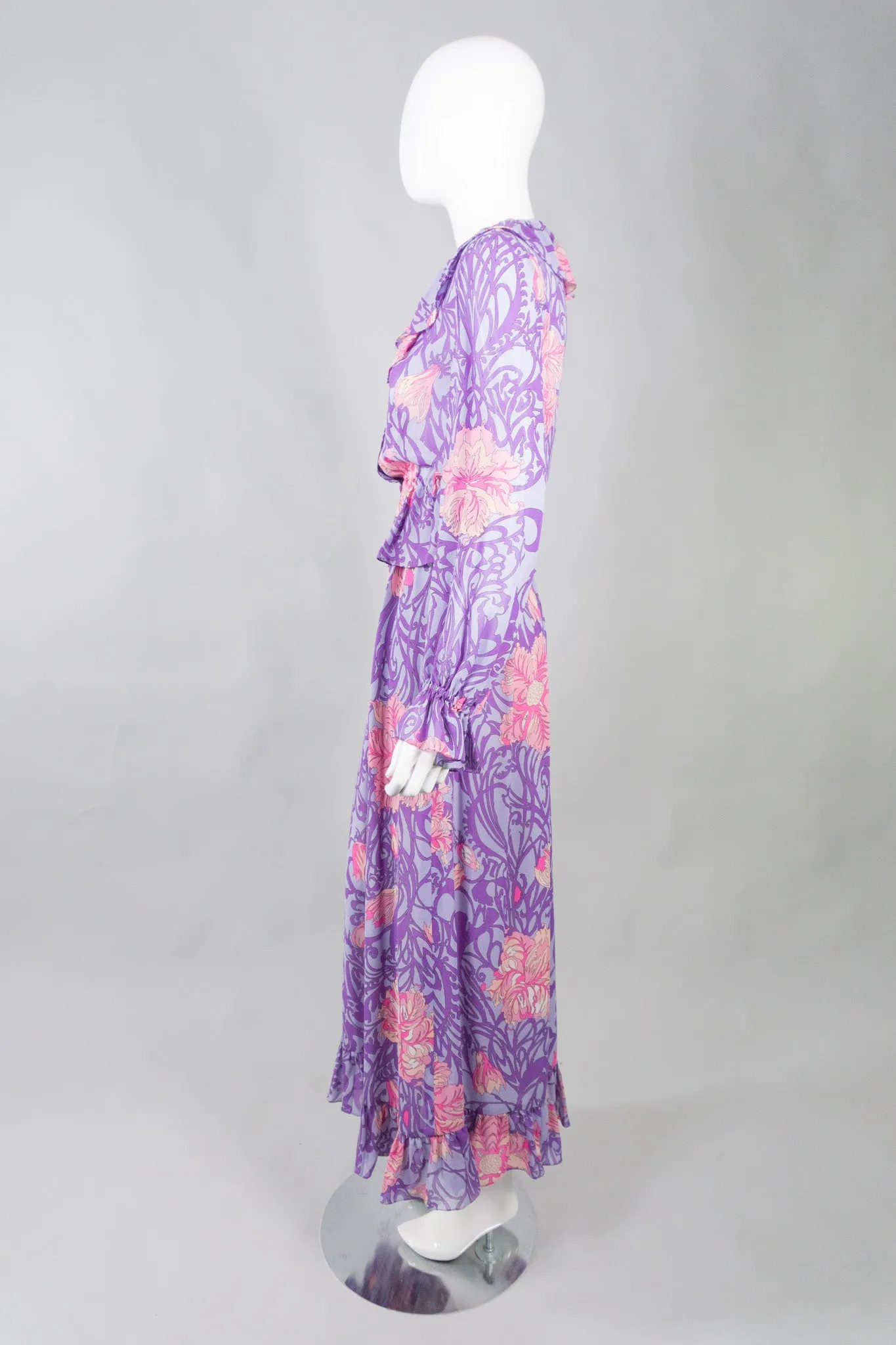 Floral Blouse & Skirt