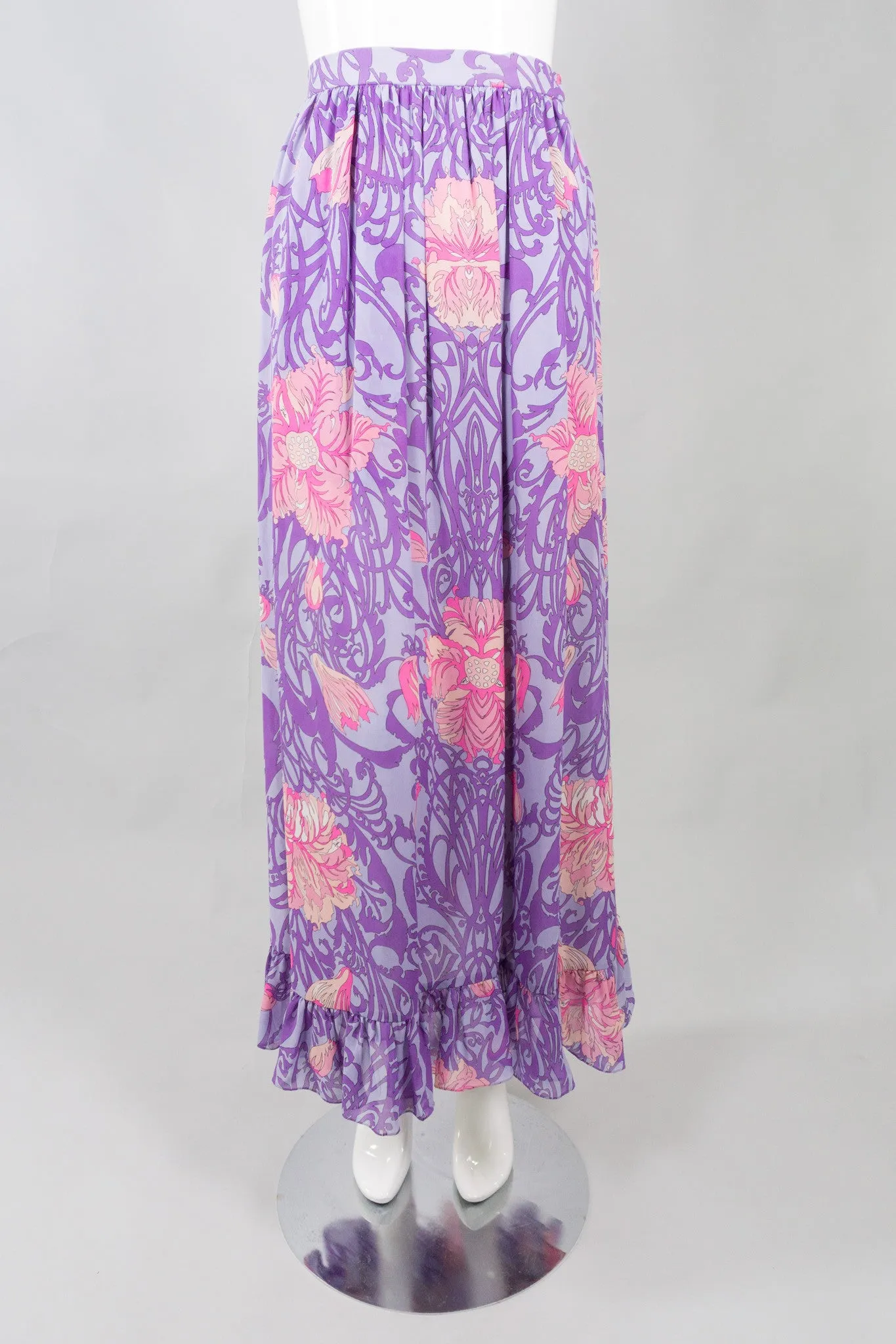 Floral Blouse & Skirt