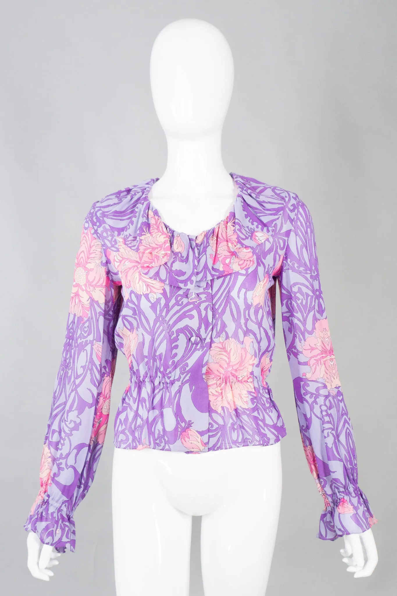 Floral Blouse & Skirt