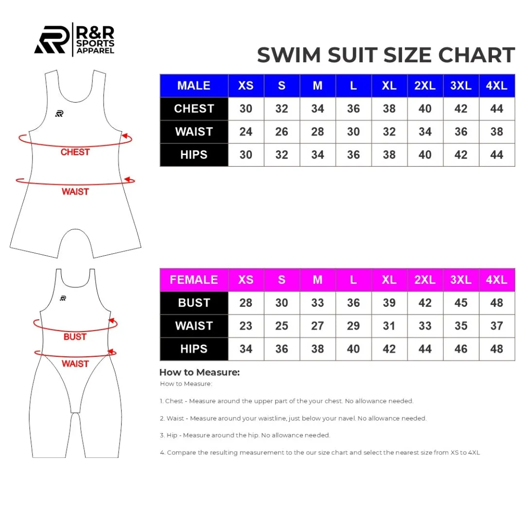 Galactic Nebula Men's Zipper Back Kneeskin Tech Suit Swimsuit